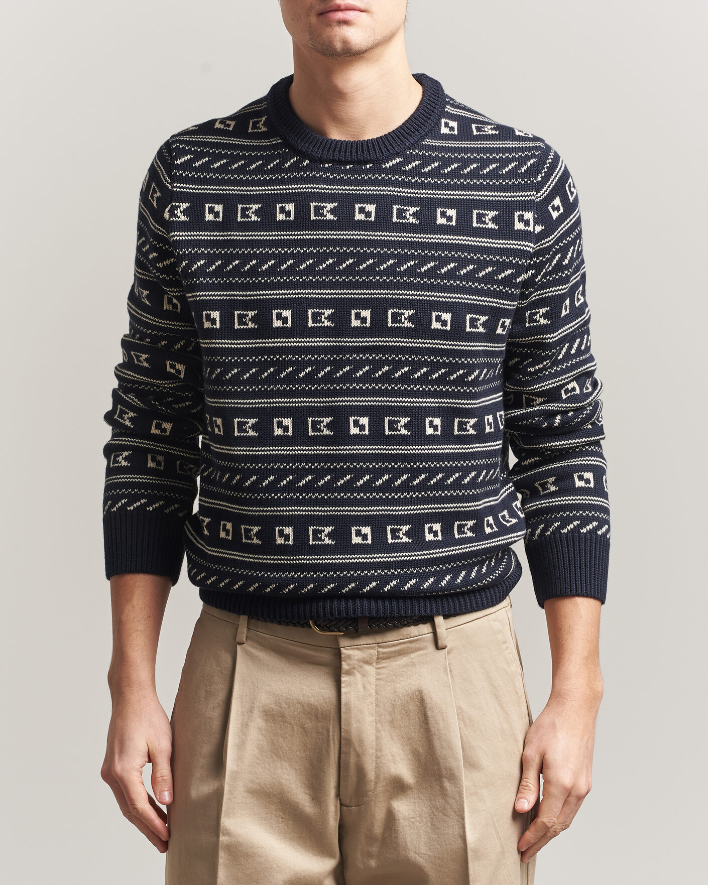 Herre | Trøjer | Morris | Barrington Oneck Navy