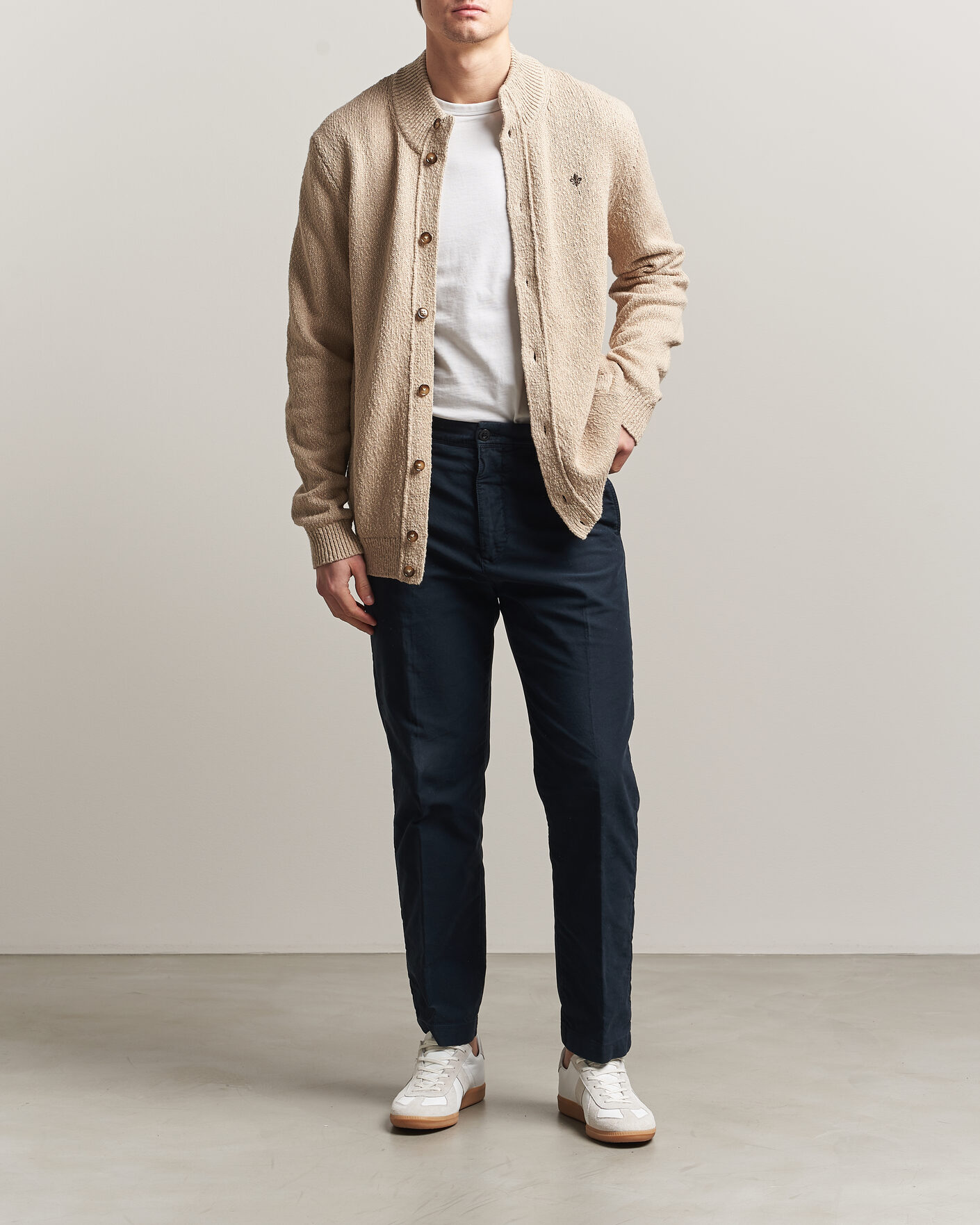 Herre | Trøjer | Morris | Windham Button Cardigan Khaki
