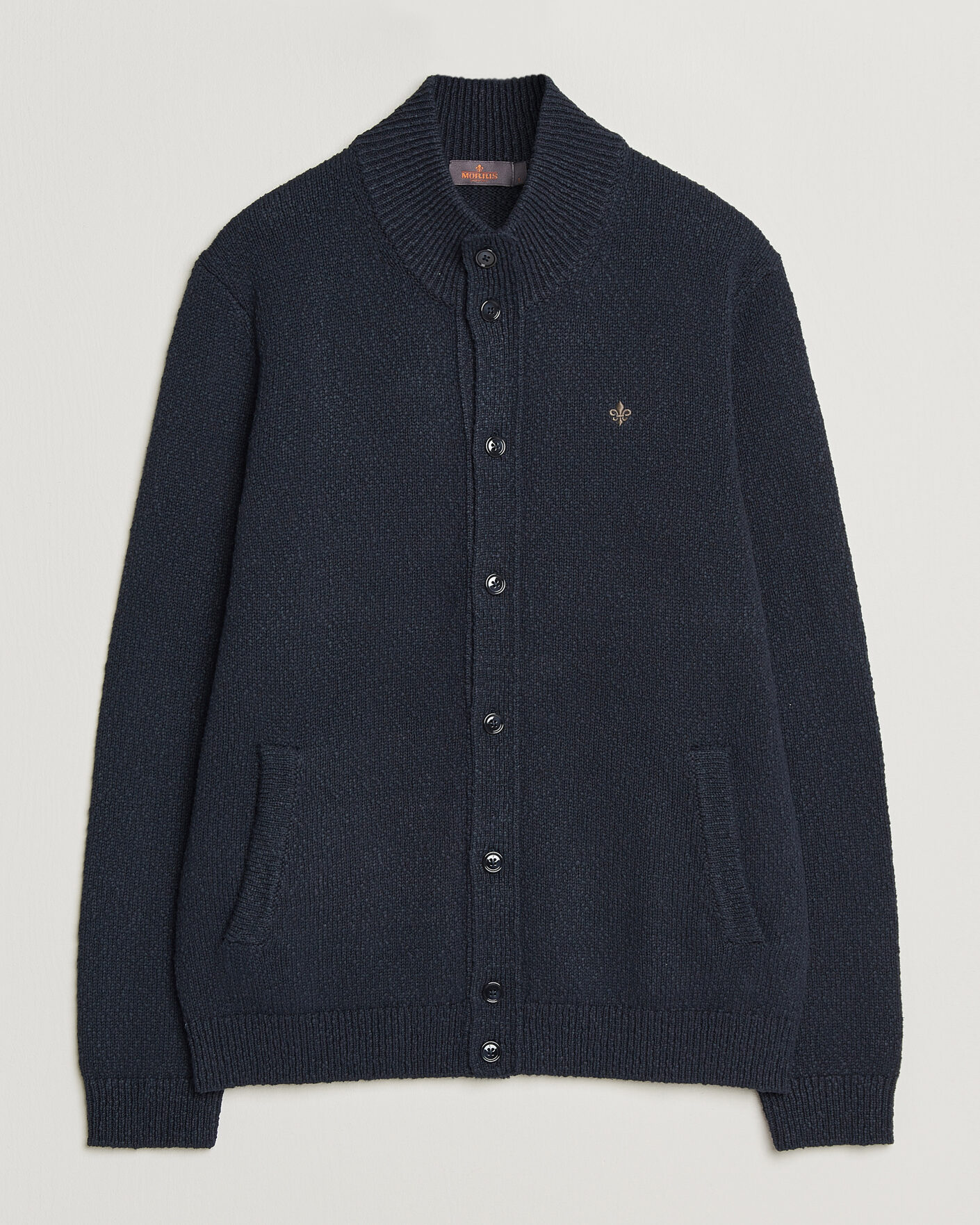 Herre | Trøjer | Morris | Windham Button Cardigan Navy