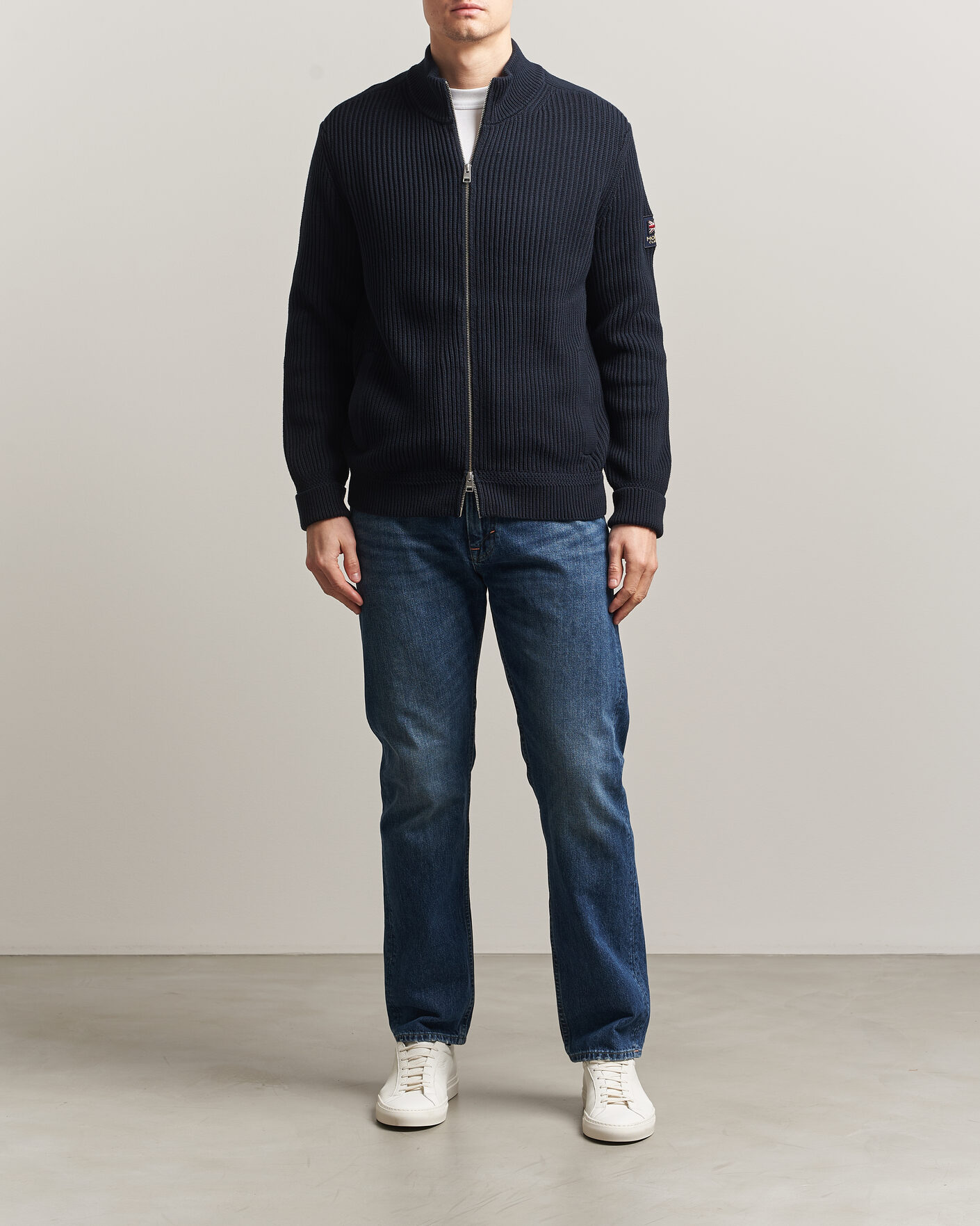 Herre | Trøjer | Morris | Brenton Full-Zip Cardigan Navy