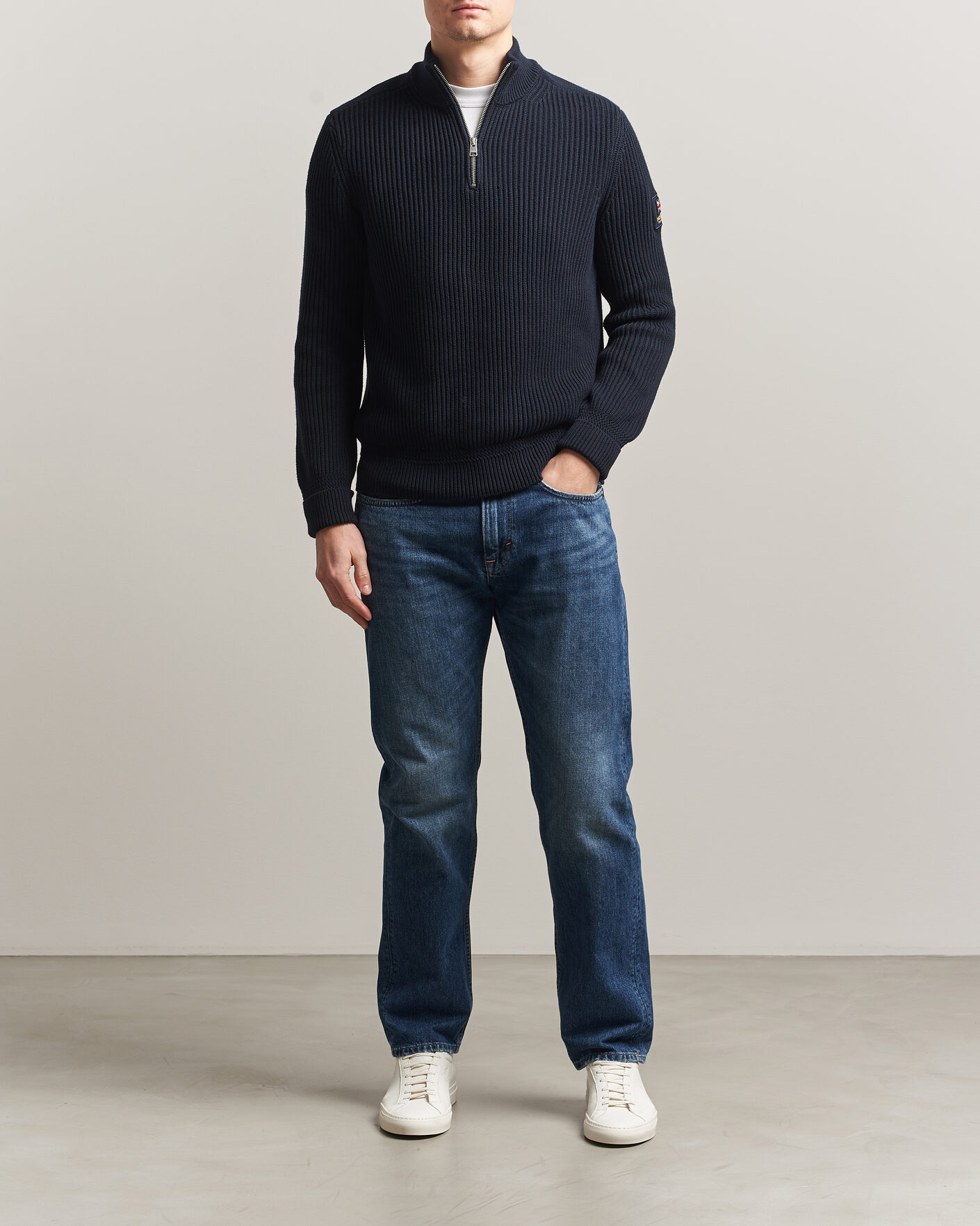 Herre | Trøjer | Morris | Brenton Half-Zip Navy