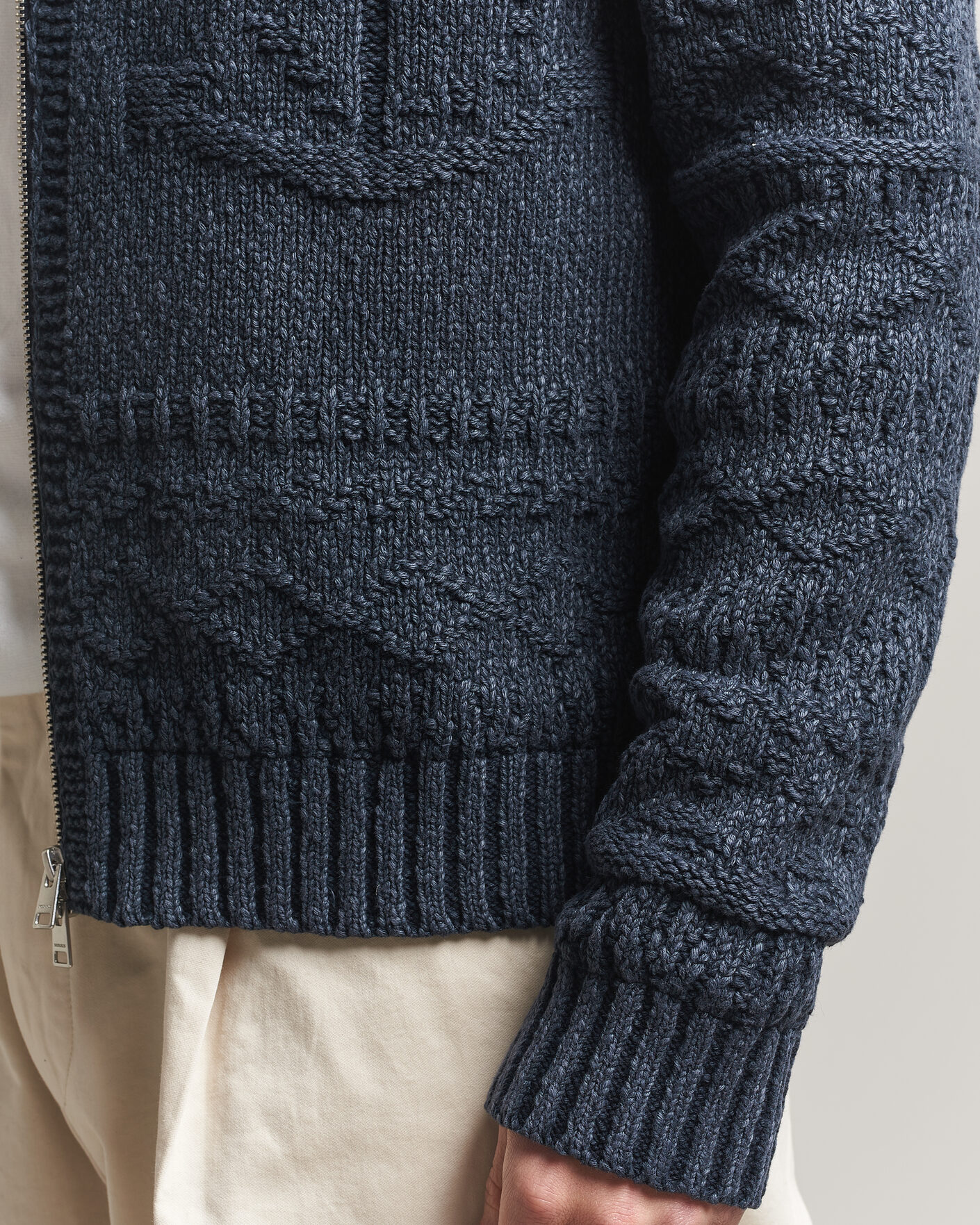 Herre | Trøjer | Morris | Chatham Knitted Jacket Navy