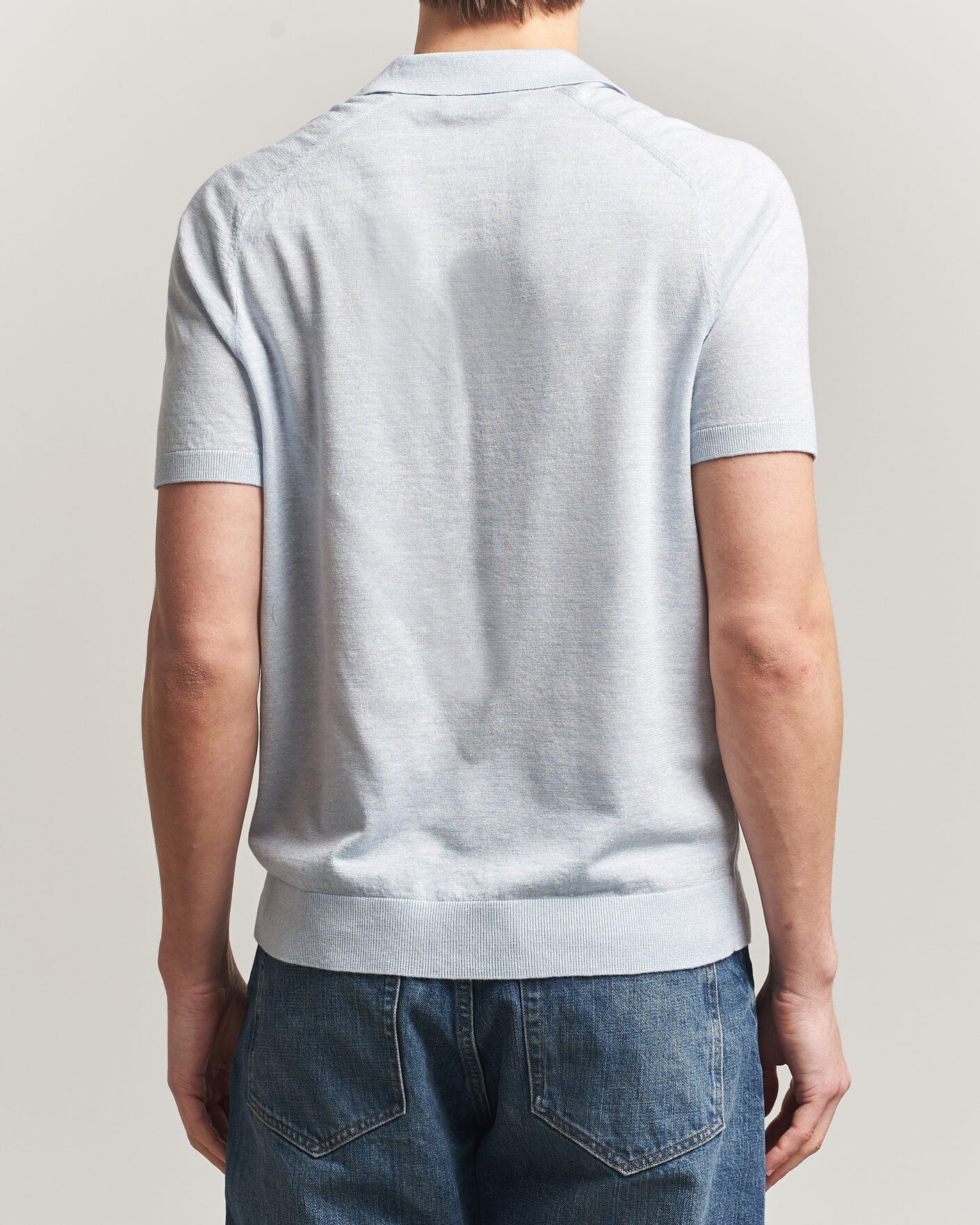 Herre | Polotrøjer | Morris | Colin Short Sleeve Polo Shirt Light Blue