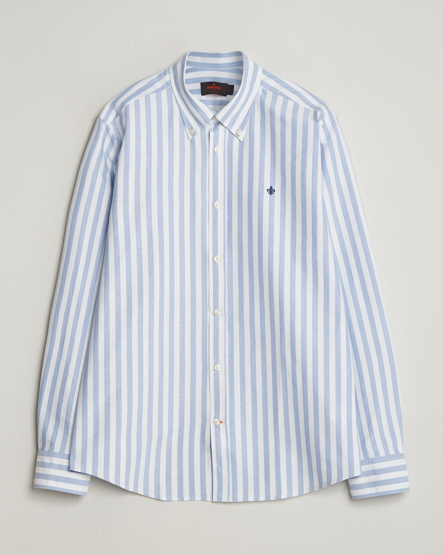 Herre | Skjorter | Morris | Douglas Striped Oxford Shirt Light Blue