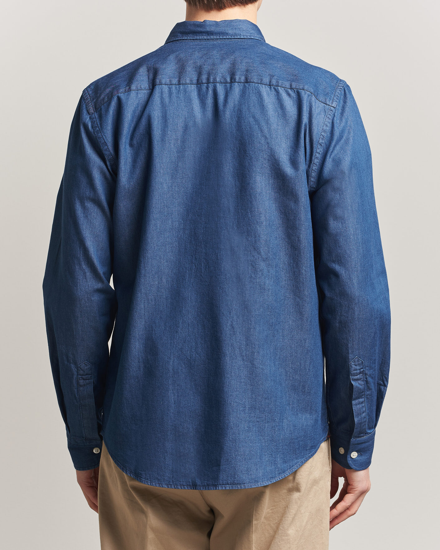 Herre | Skjorter | Morris | Light Denim Shirt Blue