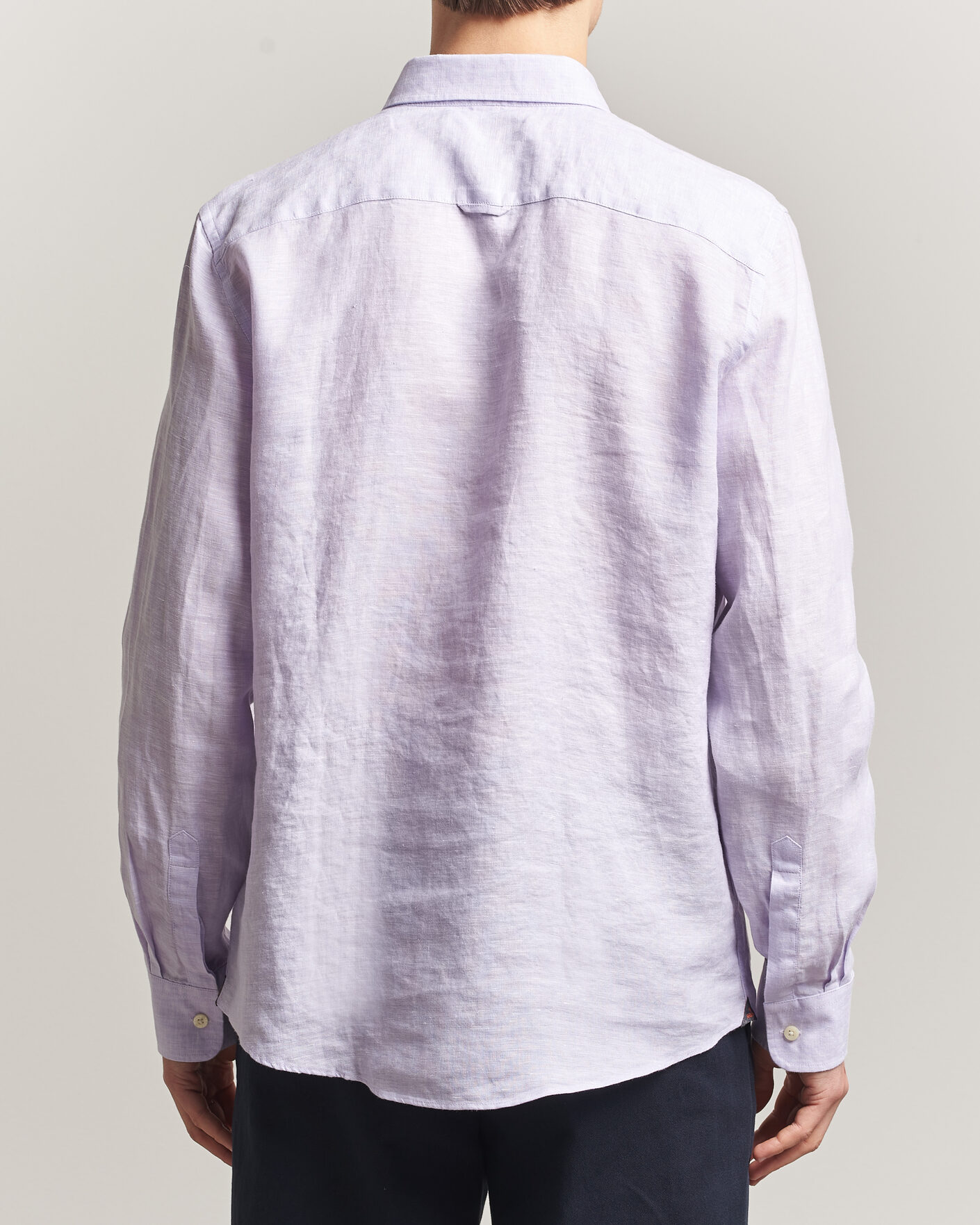 Herre | Skjorter | Morris | Douglas Button Down Linen Shirt Purple