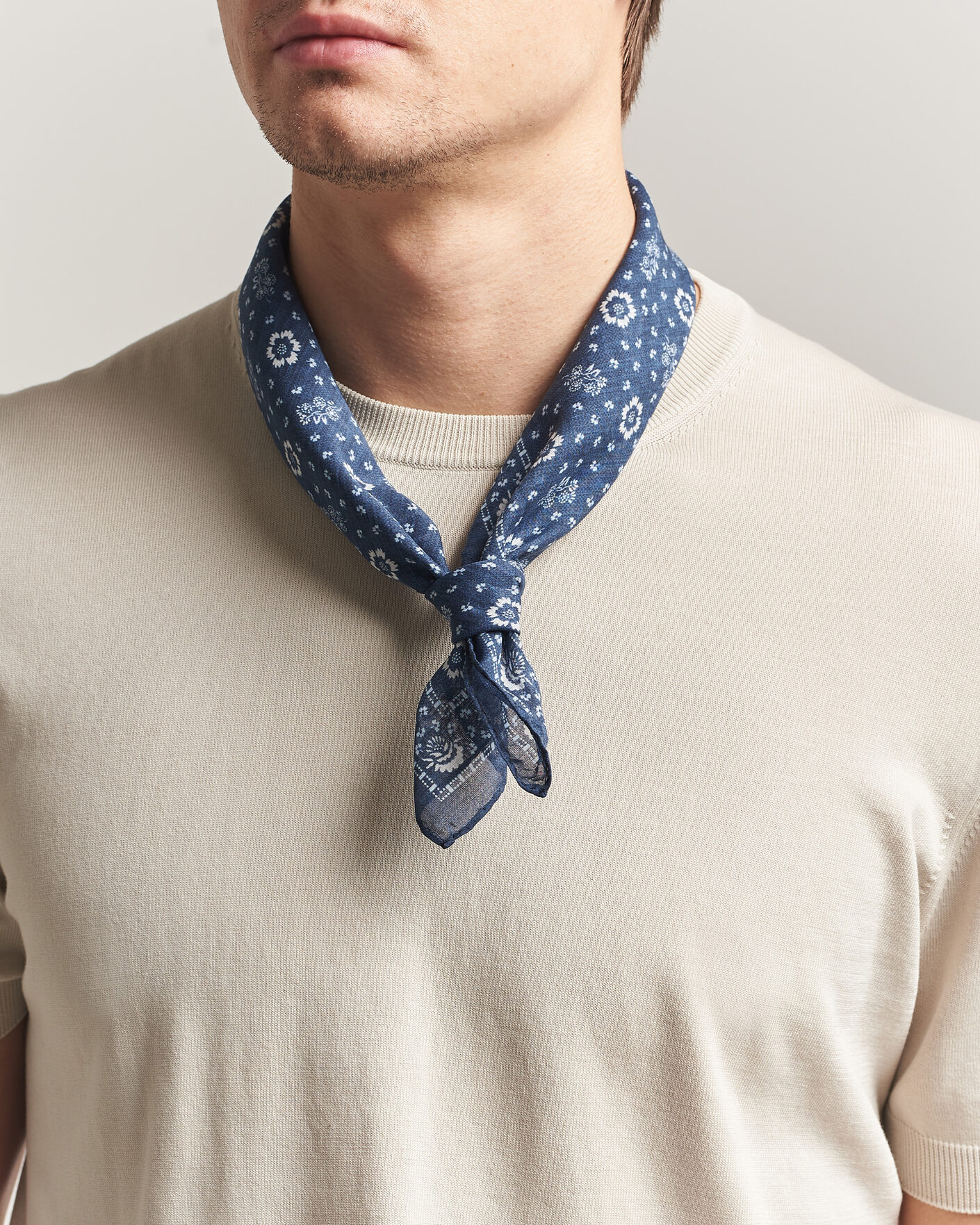 Herre | Tørklæde | Morris | Bandana Navy