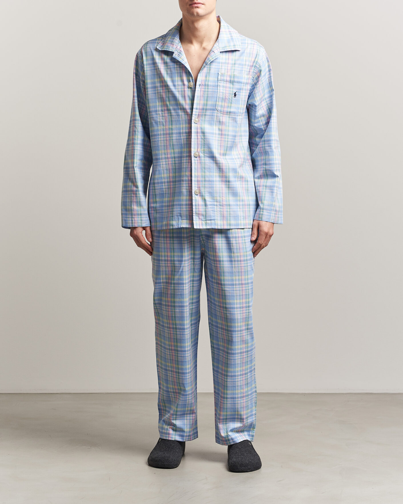 Herre | Pyjamas & Morgenkåber | Polo Ralph Lauren | Cotton Checked Pyjama Set Multi