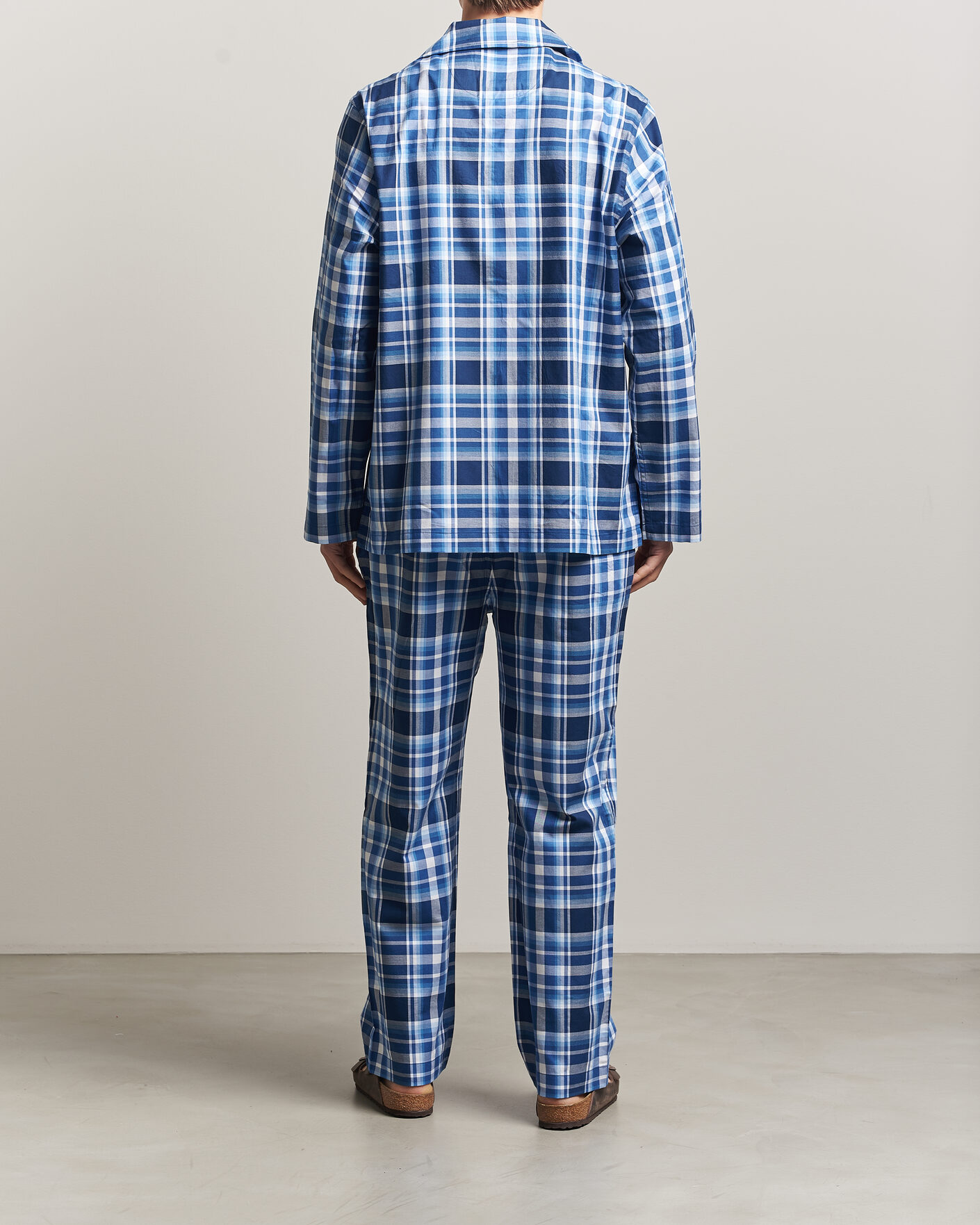 Herre | Pyjamas & Morgenkåber | Polo Ralph Lauren | Cotton Checked Pyjama Set Blue Multi