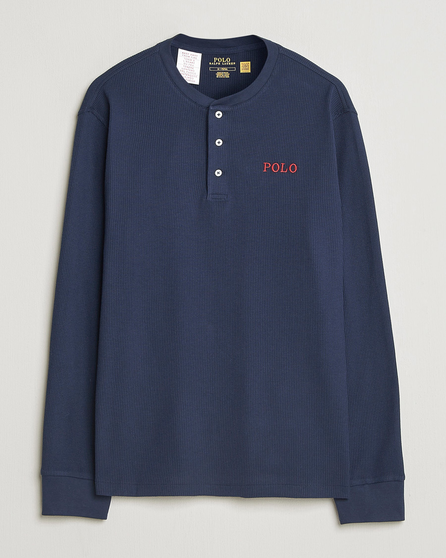 Herre | Pyjamas & Morgenkåber | Polo Ralph Lauren | Waffle Henley Loungewear Cruise Navy
