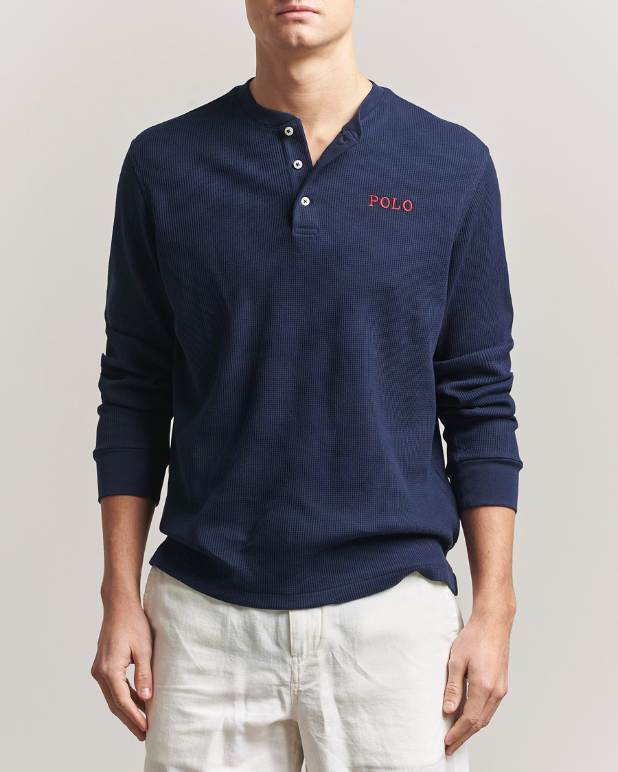 Herre | Pyjamas & Morgenkåber | Polo Ralph Lauren | Waffle Henley Loungewear Cruise Navy
