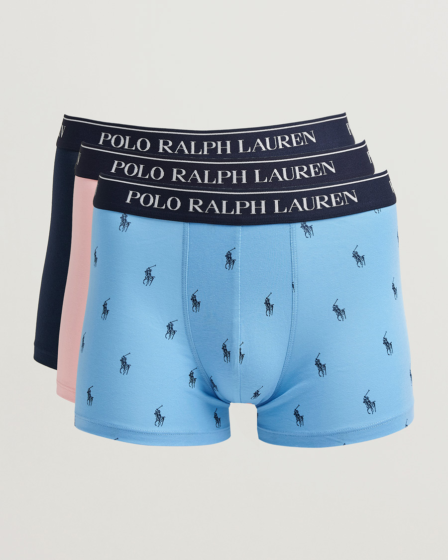 Herre | Undertøj | Polo Ralph Lauren | 3-Pack Trunk Navy/Pink/Blue