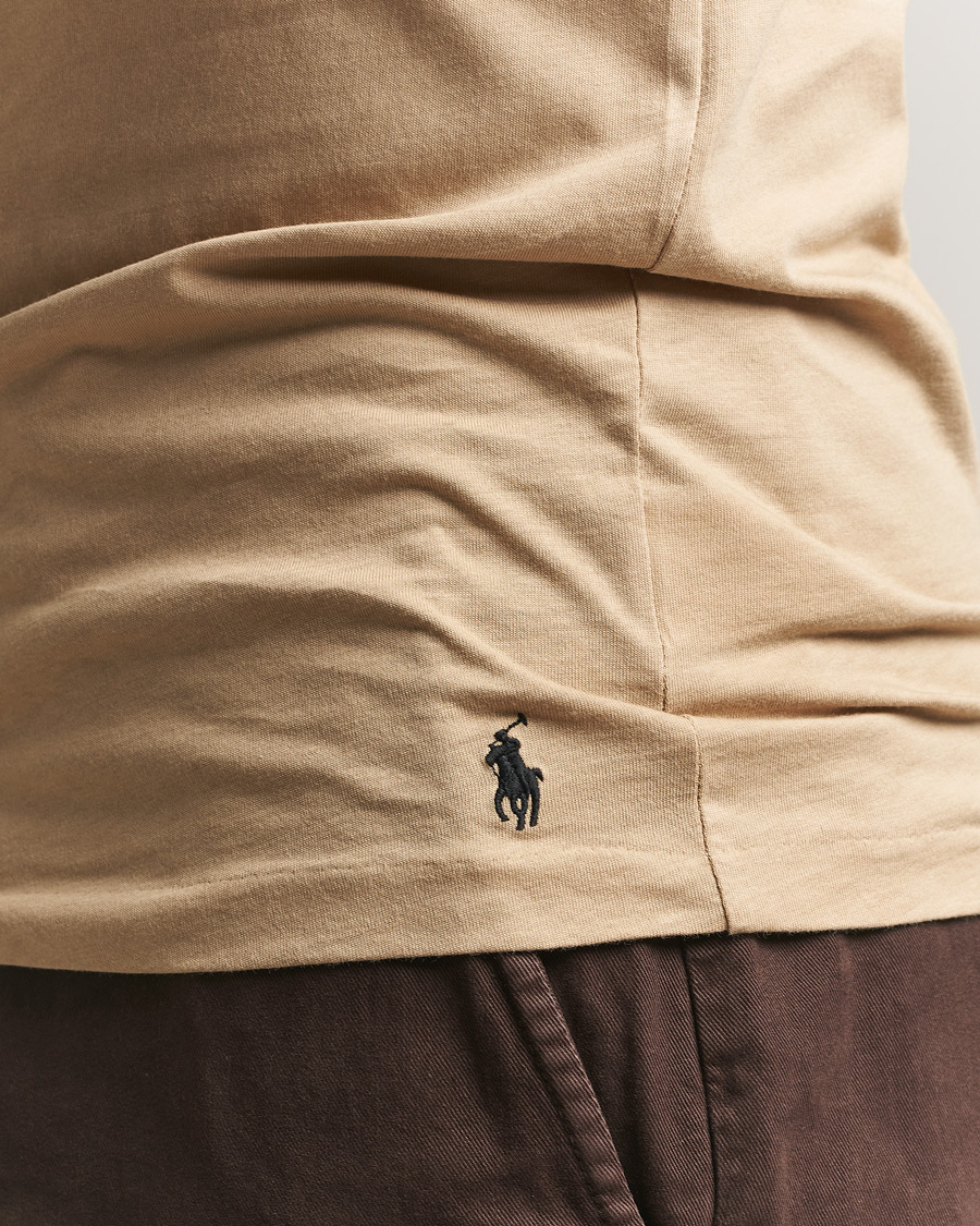 Herre | T-Shirts | Polo Ralph Lauren | 3-Pack Crew Neck T-Shirt Island/Khaki/Navy
