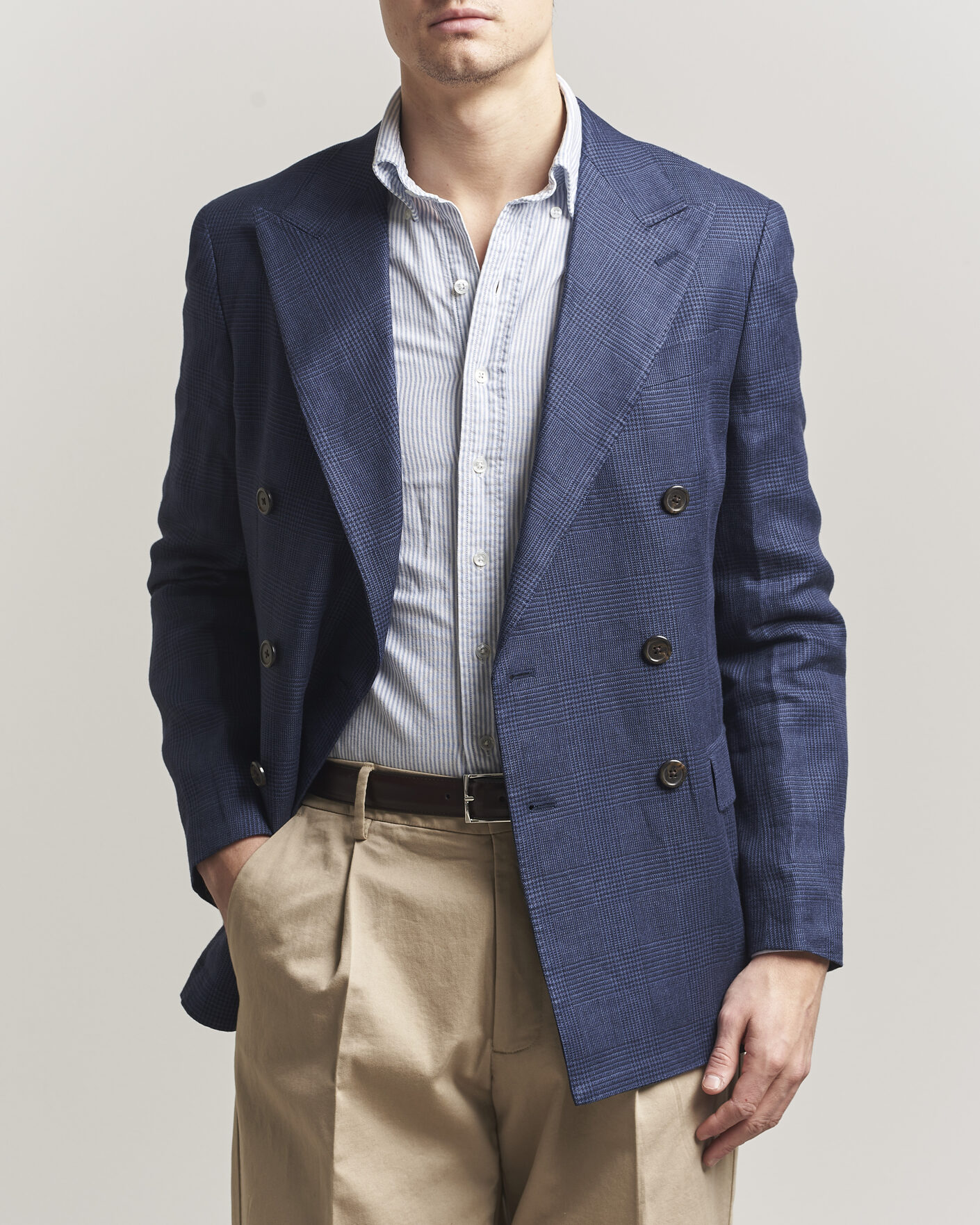 Herre | Blazere & jakker | Polo Ralph Lauren | Mini Glenplaid DB Blazer Spring Navy