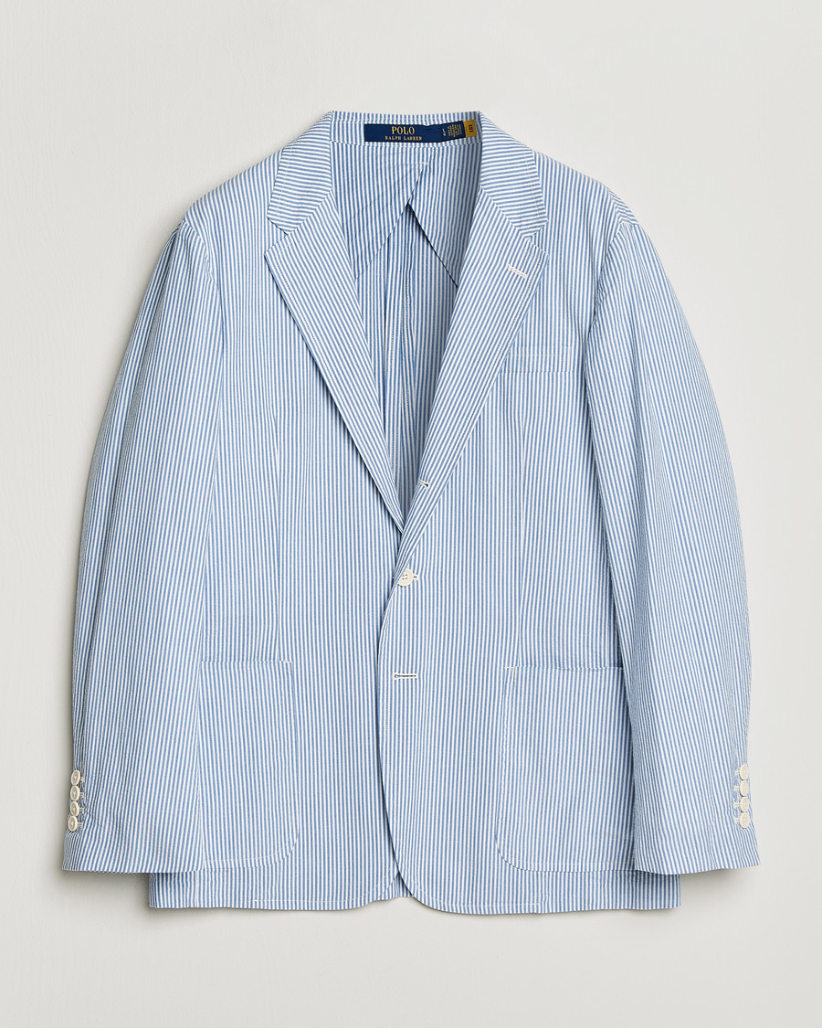 Herre | Blazere & jakker | Polo Ralph Lauren | Seersucker Sportcoat Bright Blue/White