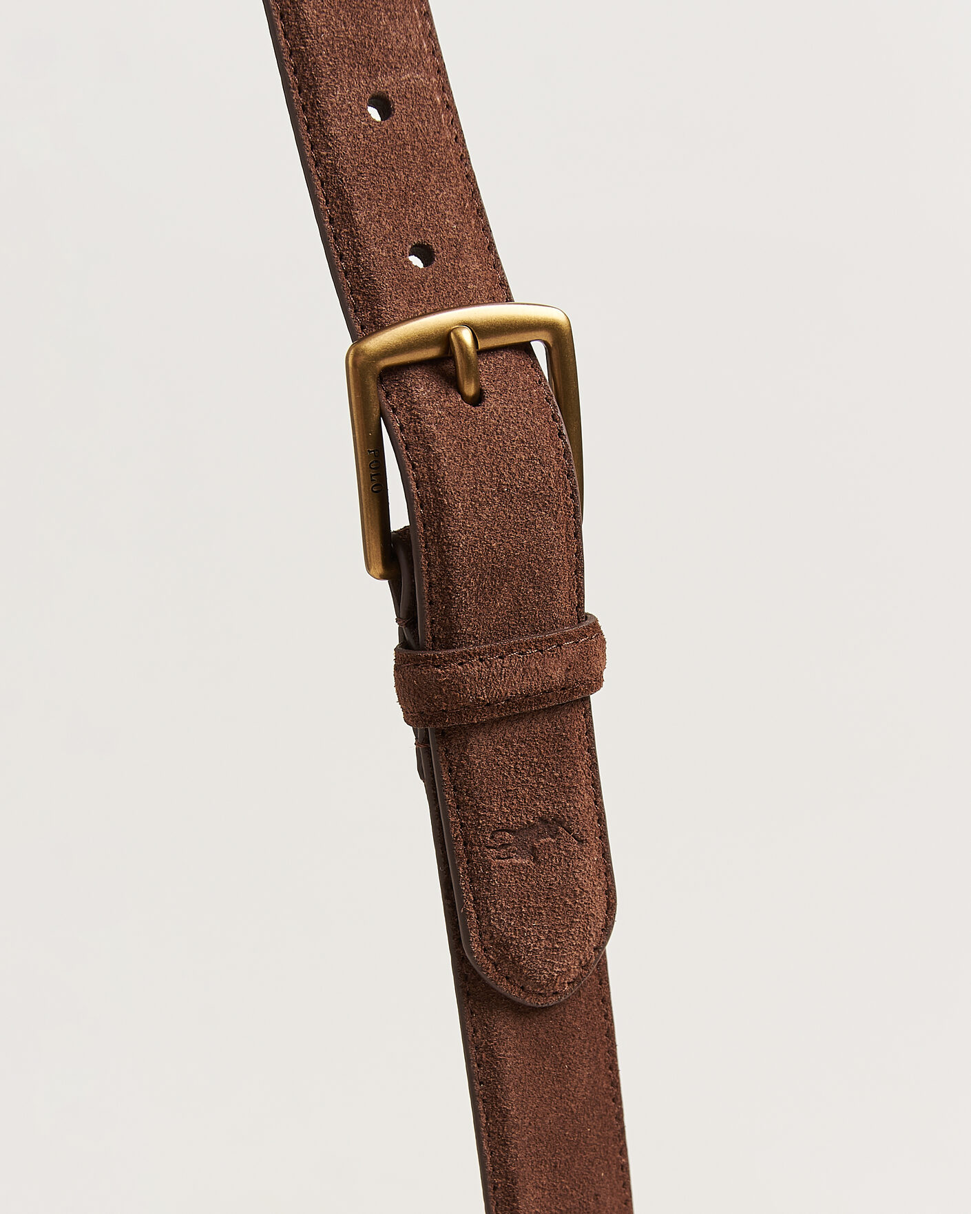 Herre | Bælter | Polo Ralph Lauren | Suede Belt Dark Brown