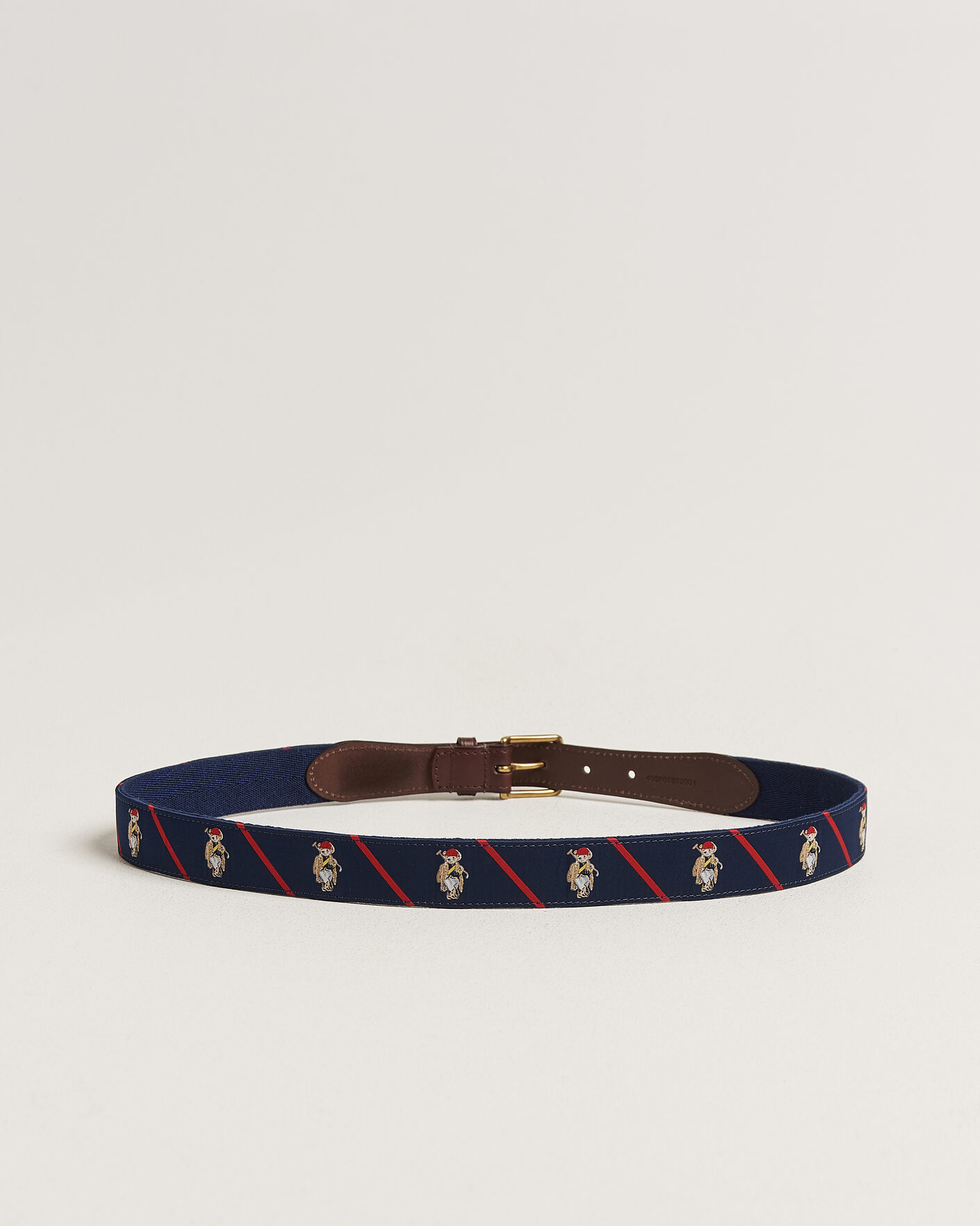 Herre | Bælter | Polo Ralph Lauren | Leather Bear Belt Navy Multi