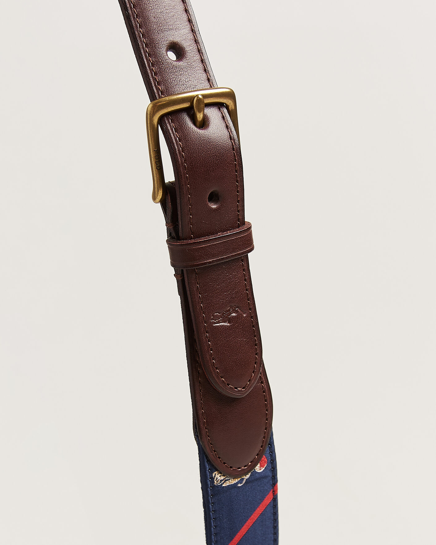 Herre | Bælter | Polo Ralph Lauren | Leather Bear Belt Navy Multi