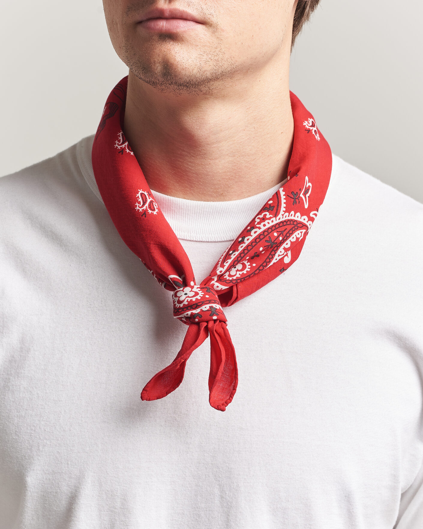 Herre | Tørklæde | Polo Ralph Lauren | Cotton Printed Bandana Red/White