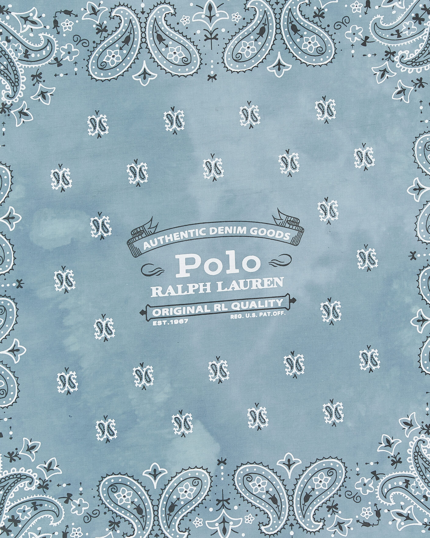 Herre | Tørklæde | Polo Ralph Lauren | Cotton Printed Bandana Vessle Blue