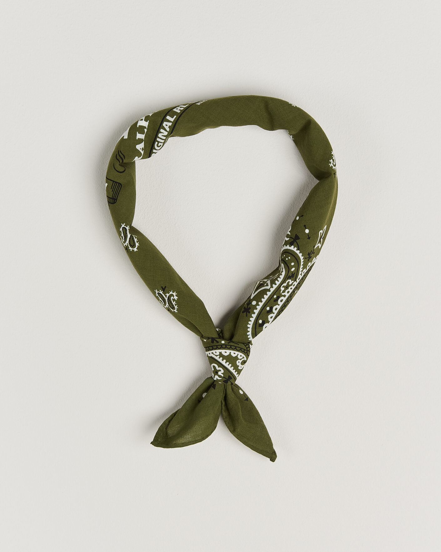 Herre | Tørklæde | Polo Ralph Lauren | Cotton Printed Bandana Supply Olive