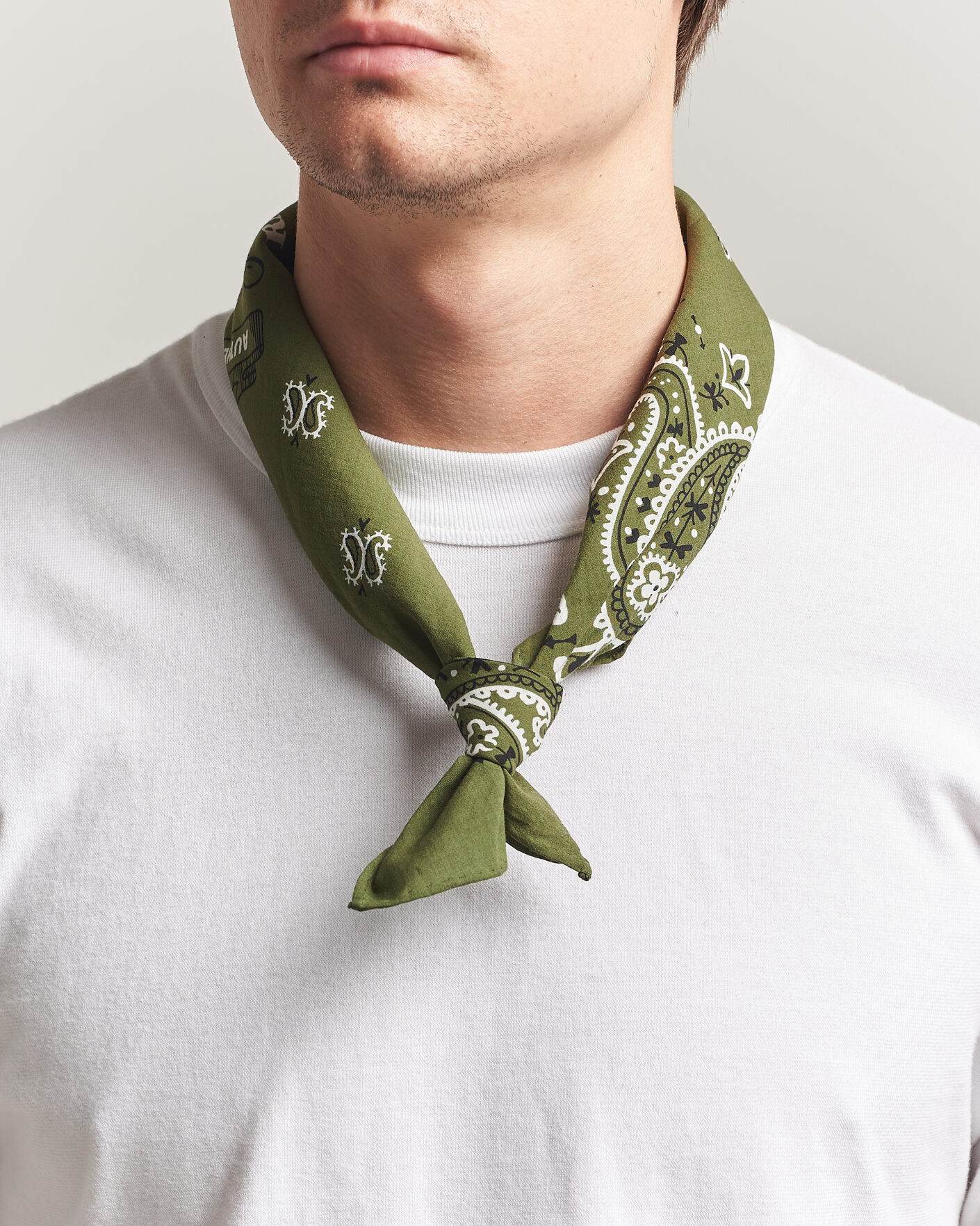 Herre | Tørklæde | Polo Ralph Lauren | Cotton Printed Bandana Supply Olive