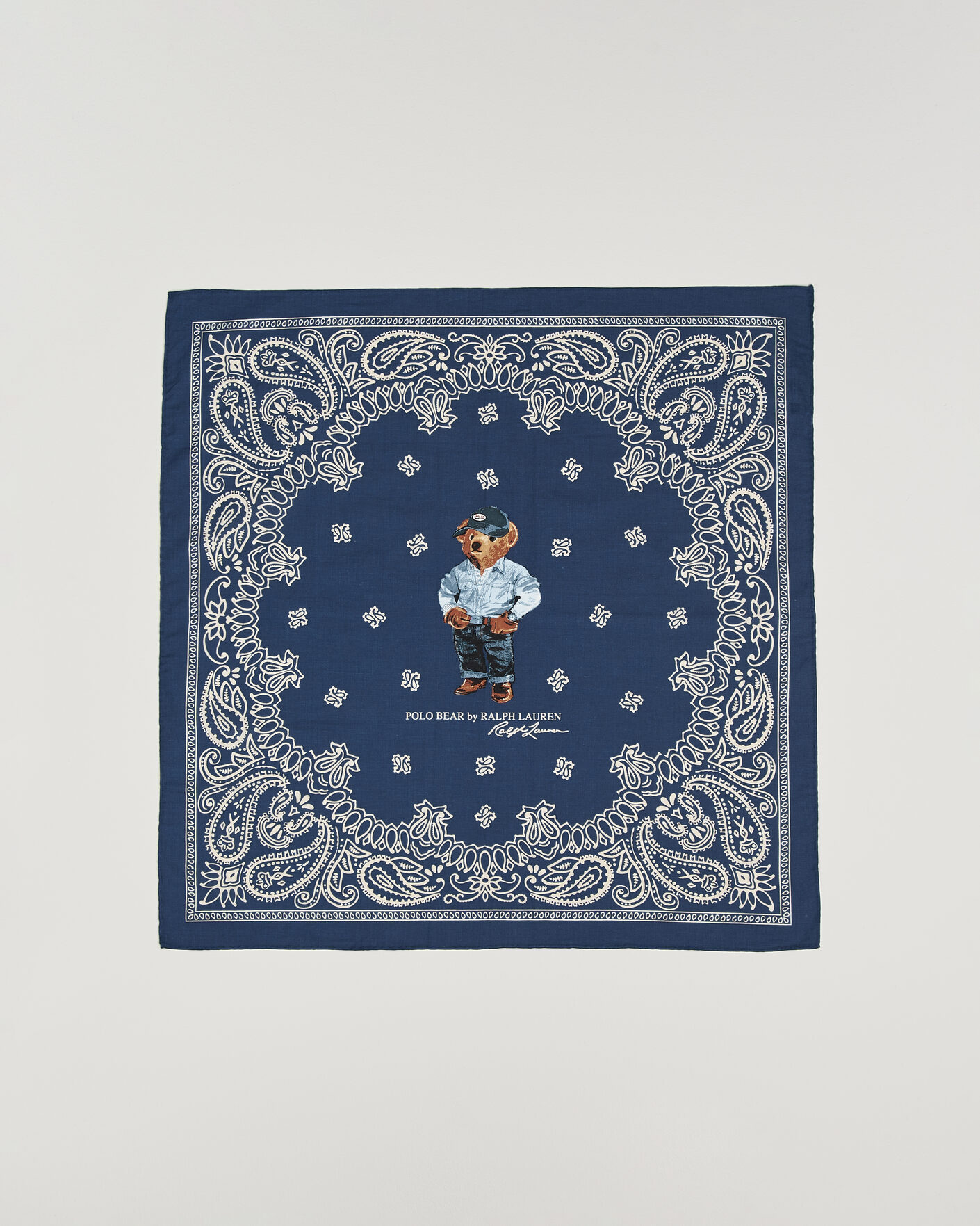 Herre | Tørklæde | Polo Ralph Lauren | Printed Bear Scarf Navy Multi