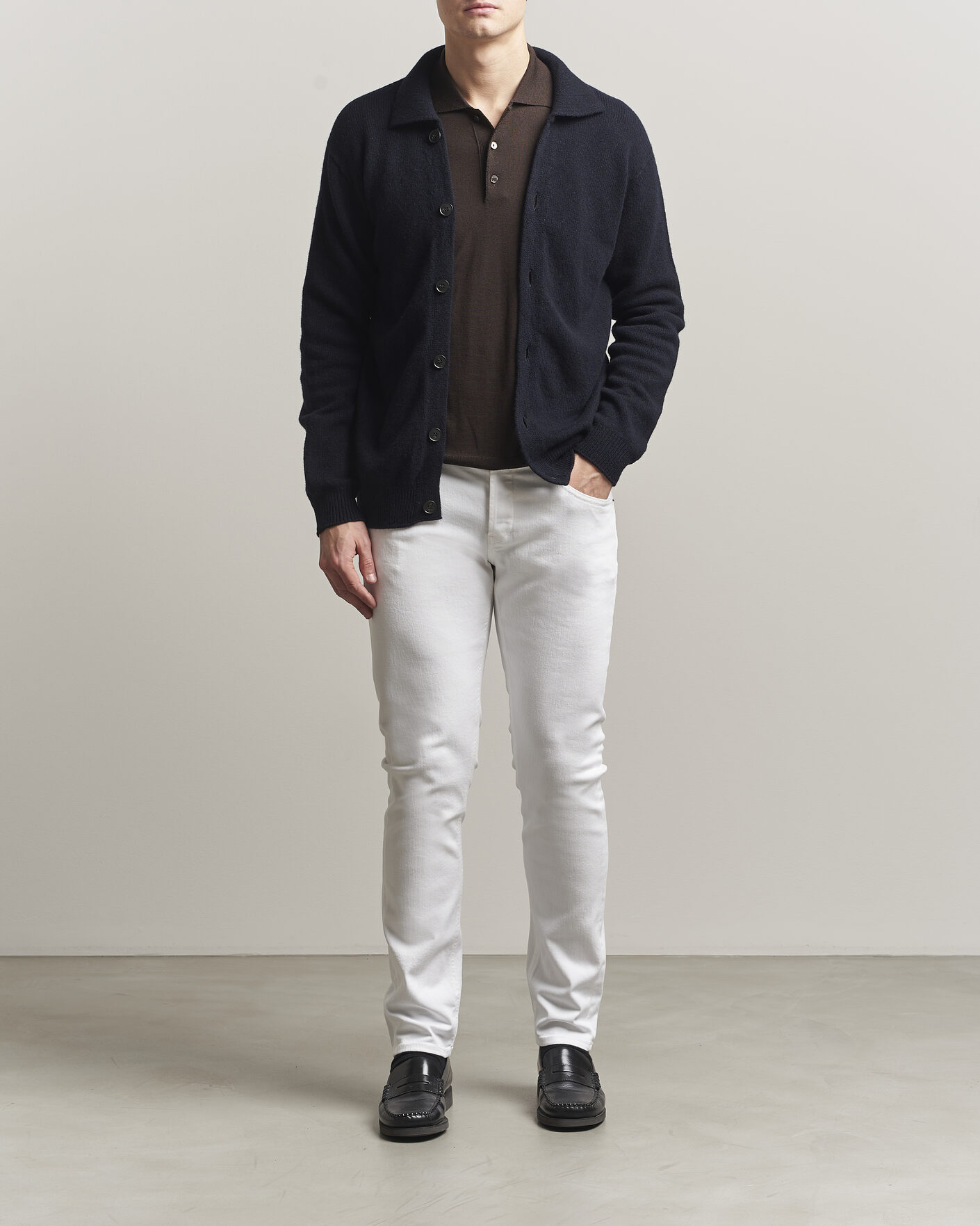 Herre | Bukser | Dondup | George Bullstretch 5-Pocket Pants White