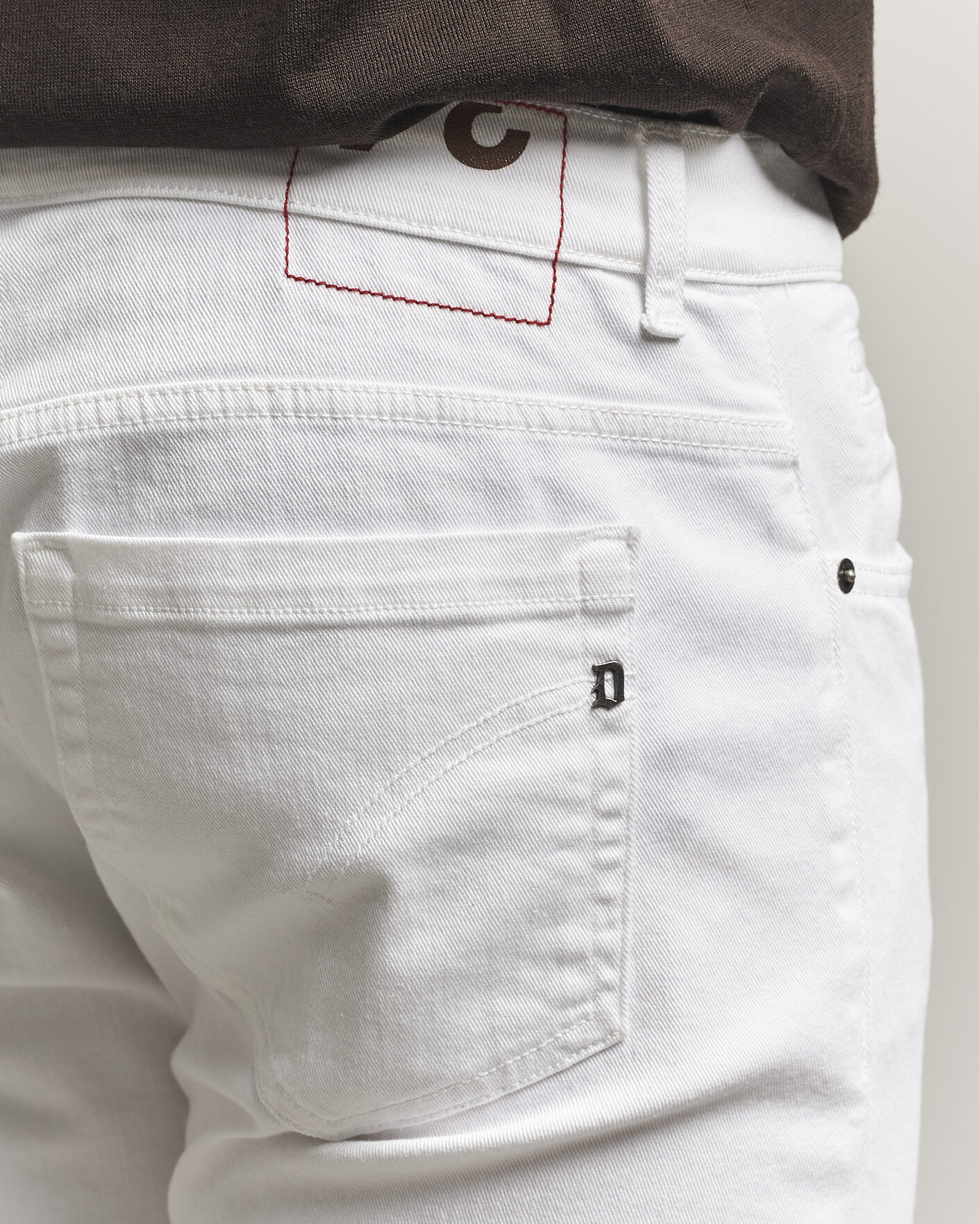 Herre | Bukser | Dondup | George Bullstretch 5-Pocket Pants White