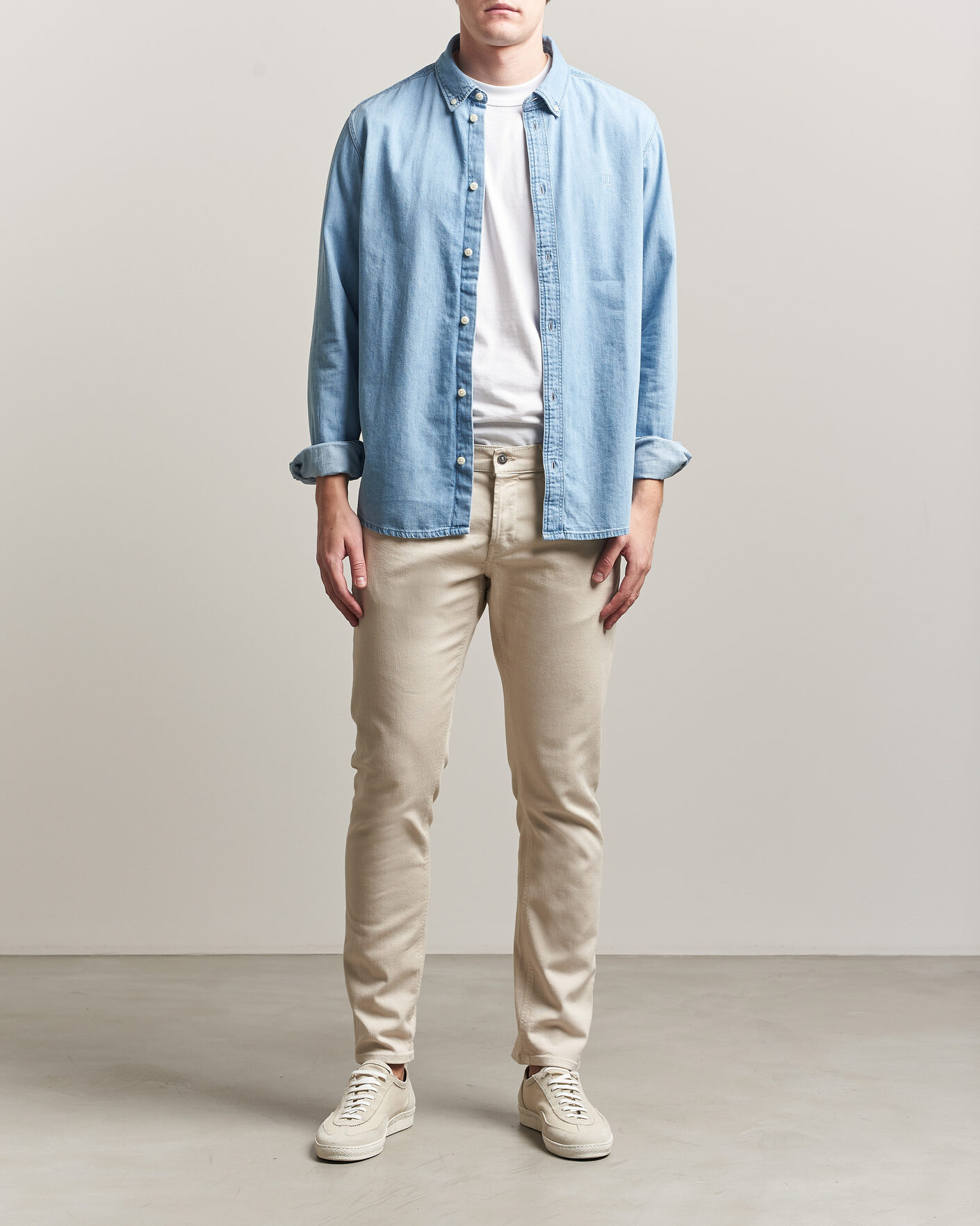 Herre | Jeans | Dondup | George Bullstretch 5-Pocket Pants Beige