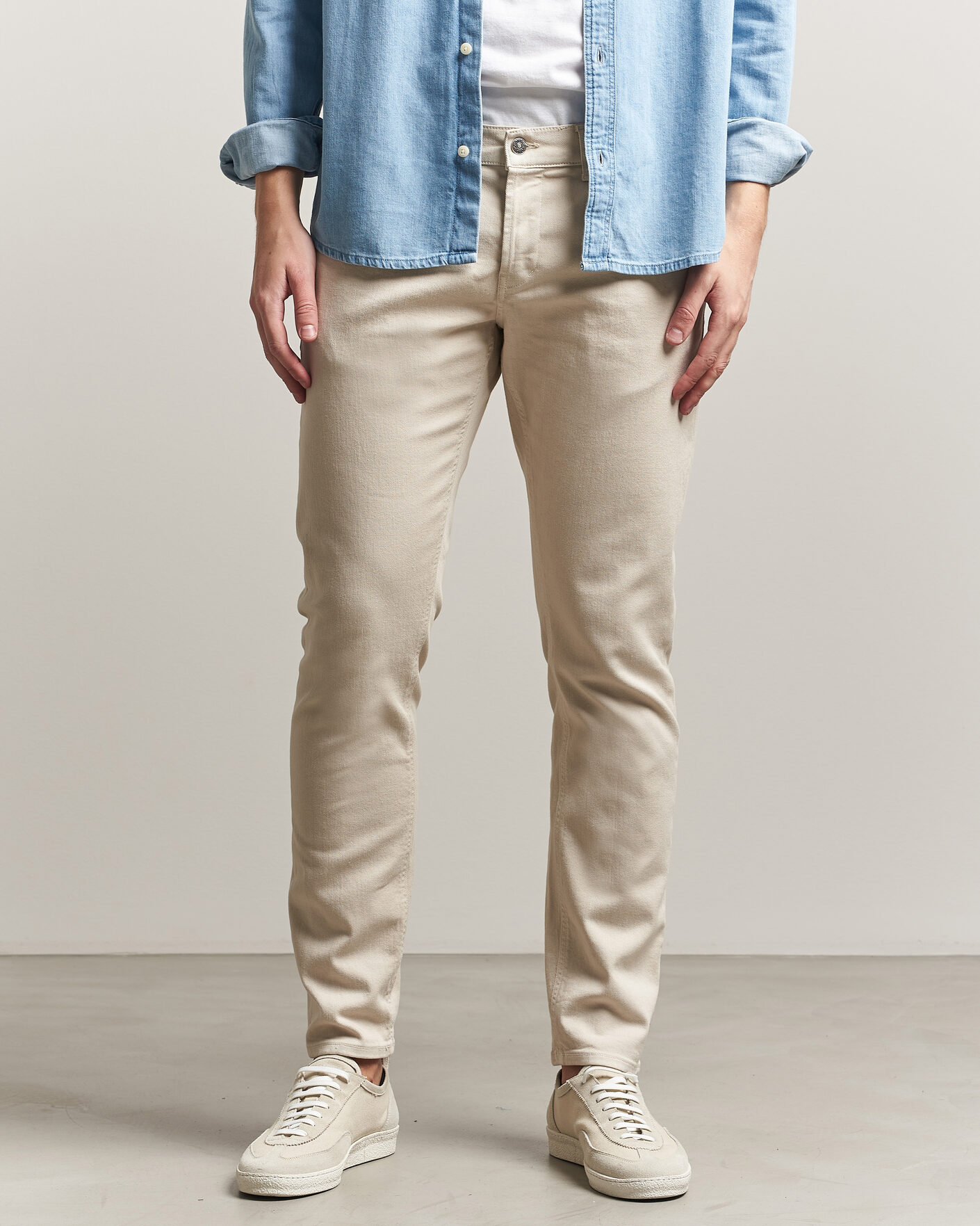 Herre | Jeans | Dondup | George Bullstretch 5-Pocket Pants Beige