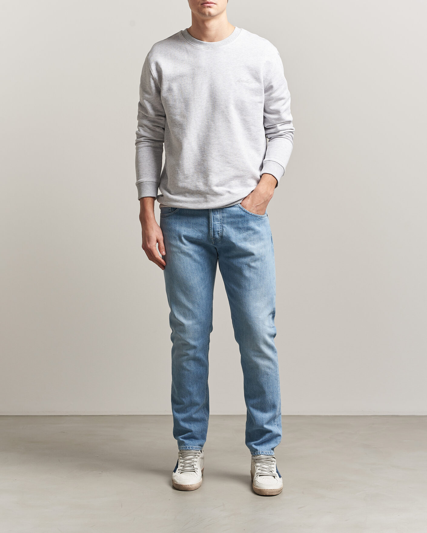 Herre | Jeans | Dondup | Icon Regular Fit Jeans Light Blue