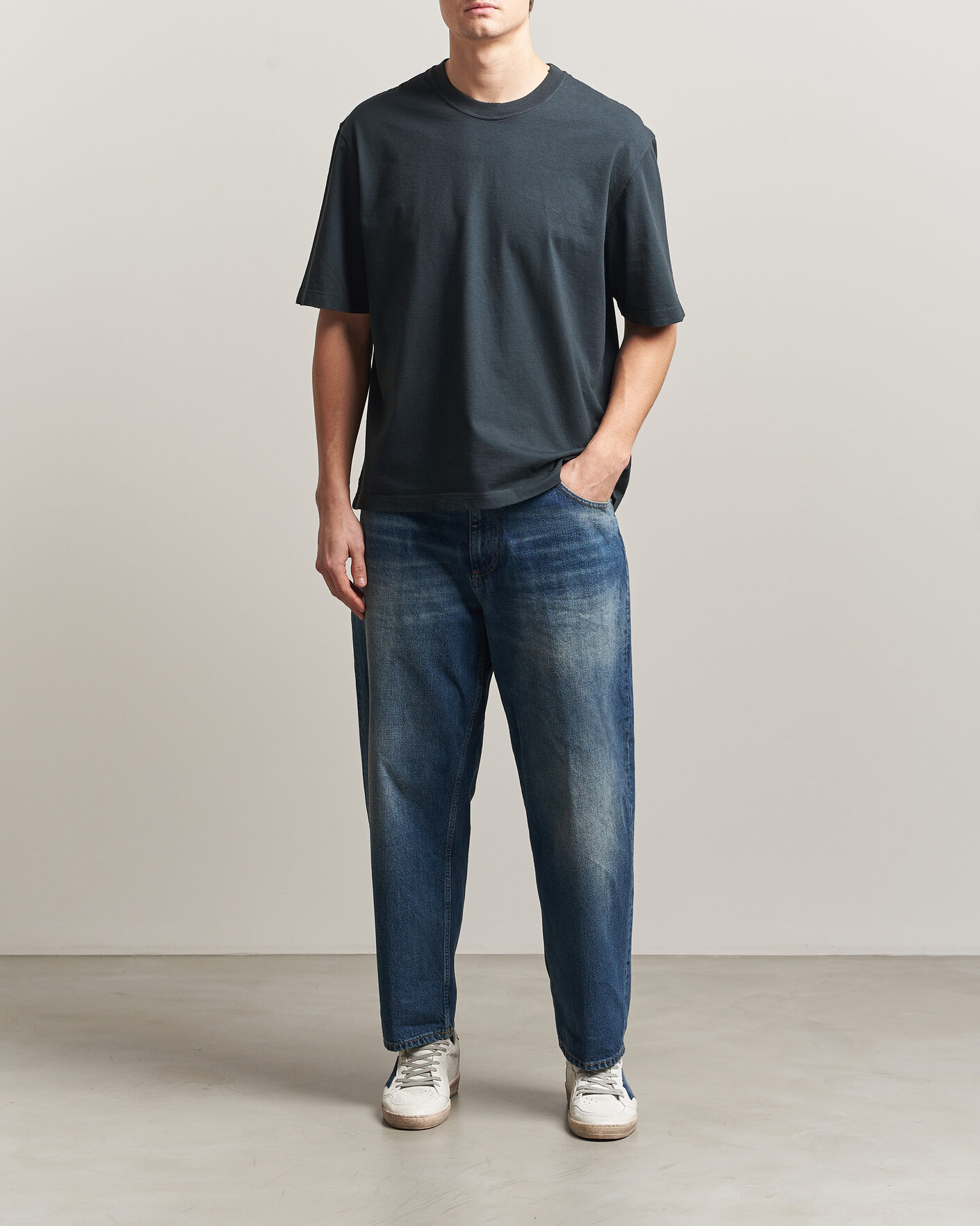 Herre | Skjorter | Dondup | Anthony Loose Fit Jeans Medium Blue