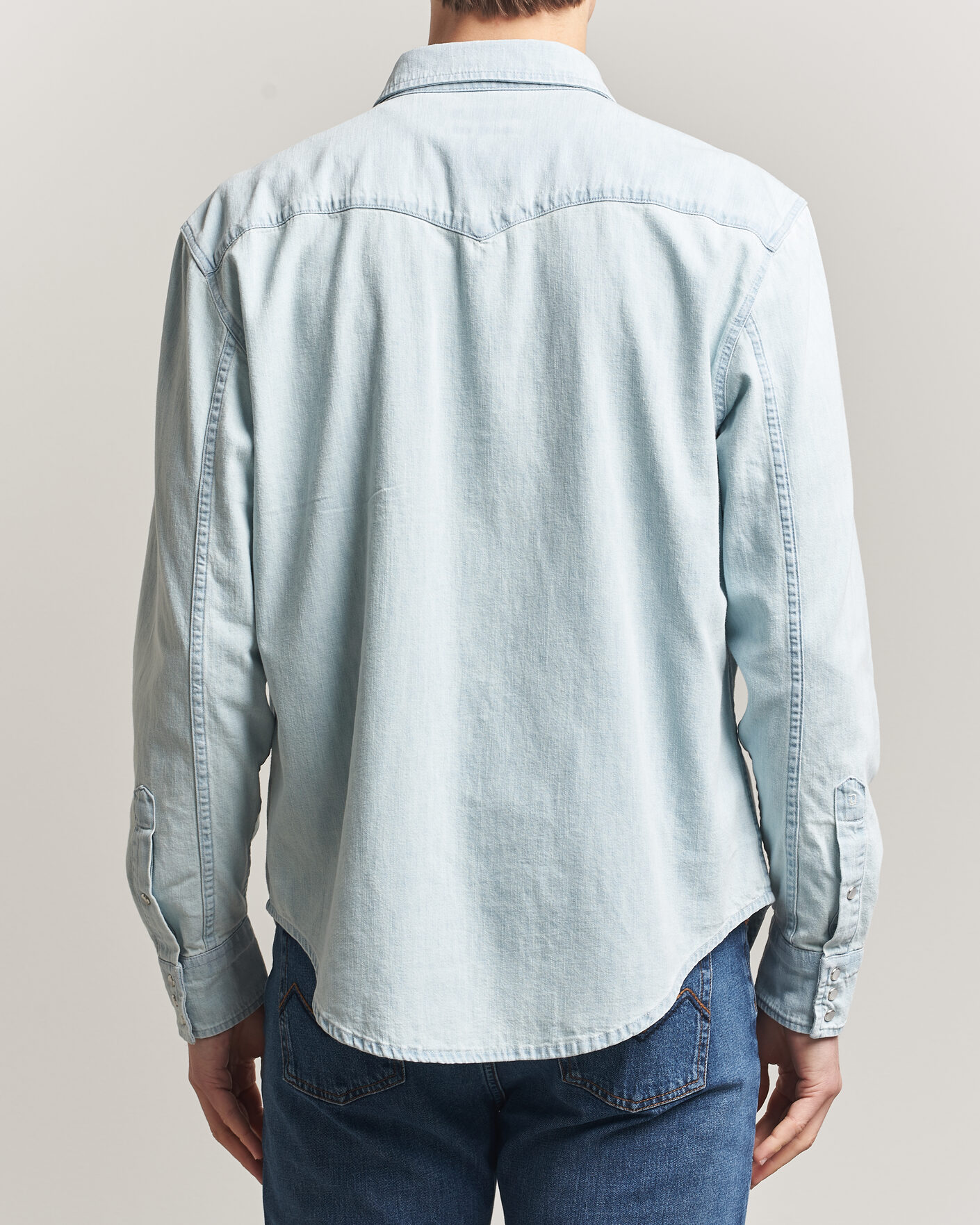 Herre | Skjorter | Dondup | Regular Fit Denim Shirt Light Blue