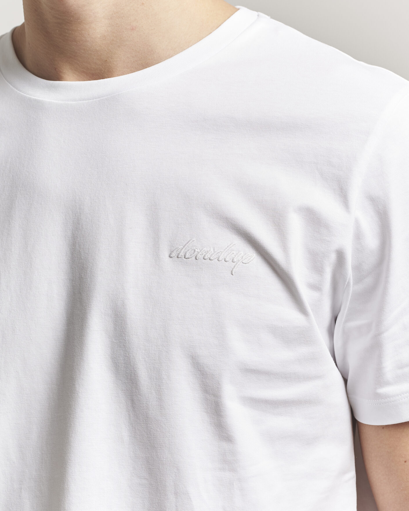 Herre | T-Shirts | Dondup | Logo Crew Neck T-Shirt White