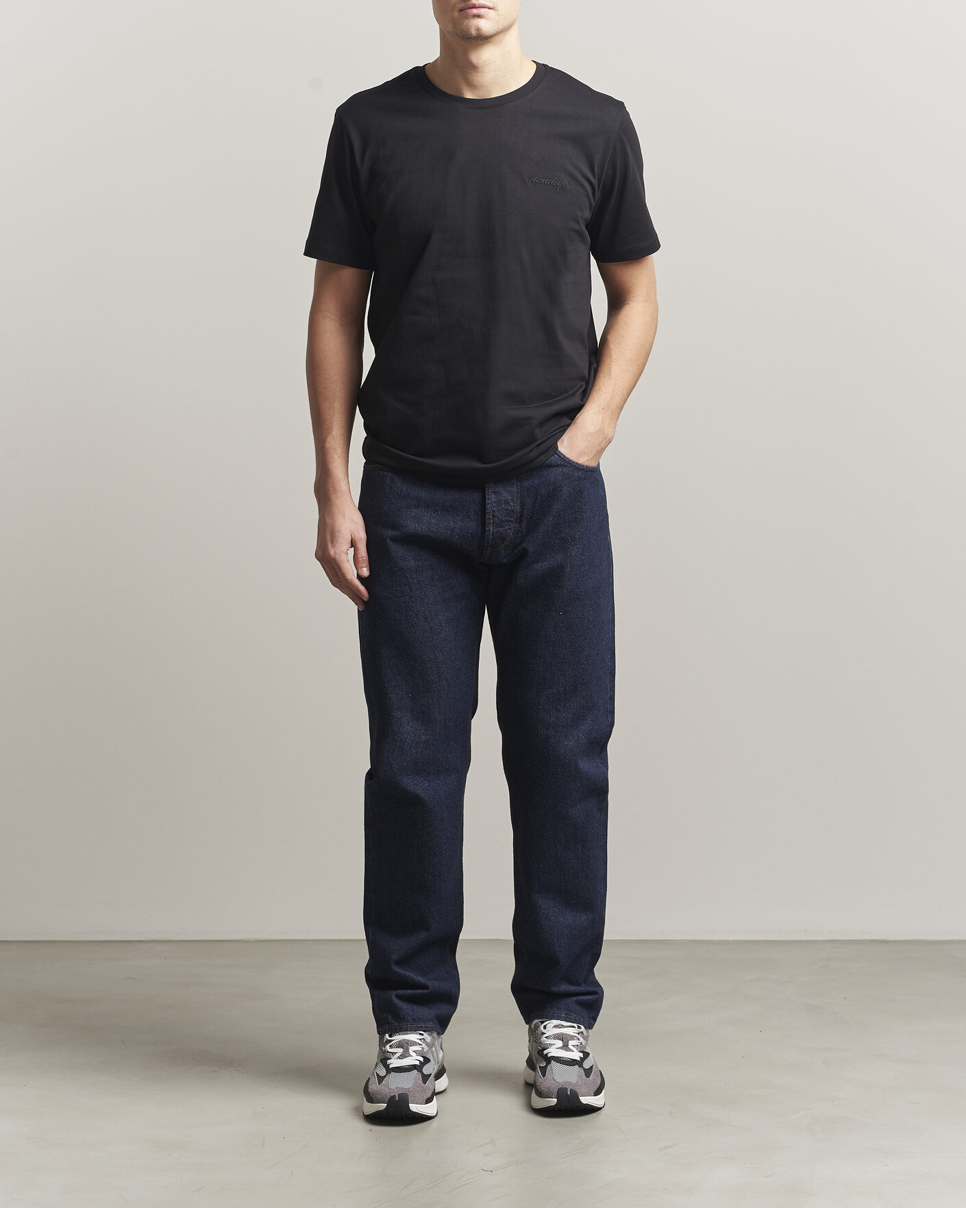 Herre | T-Shirts | Dondup | Logo Crew Neck T-Shirt Black