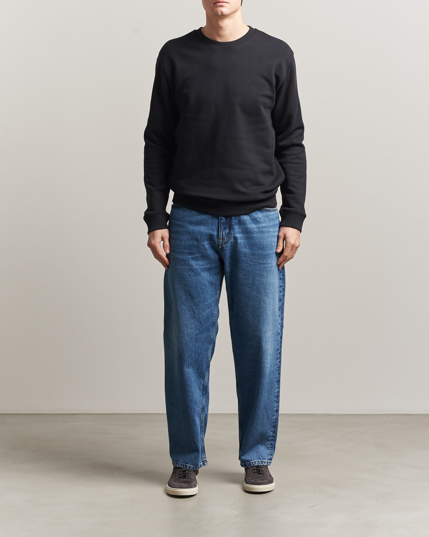 Herre | Trøjer | Dondup | Logo Crew Neck Sweatshirt Black