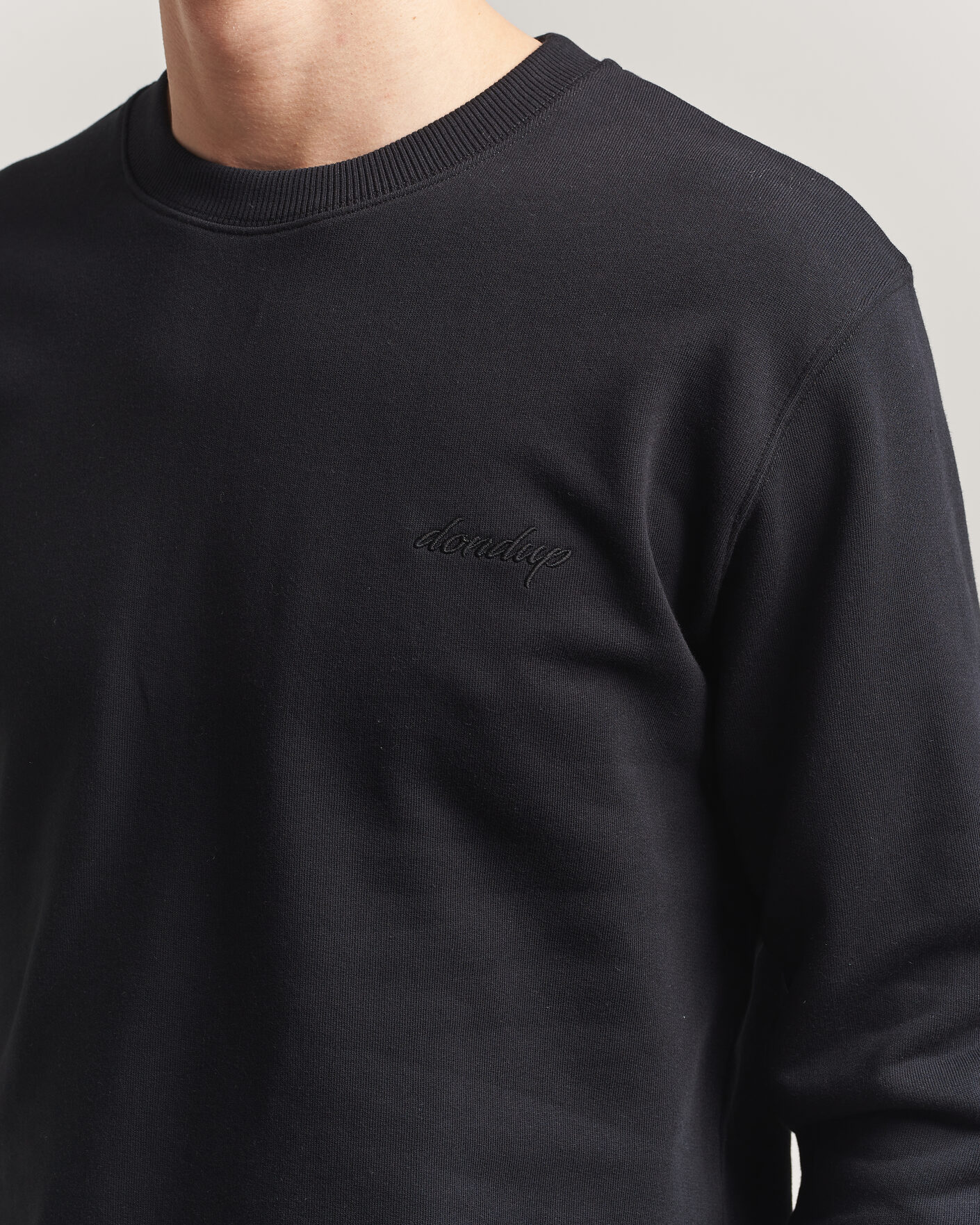 Herre | Trøjer | Dondup | Logo Crew Neck Sweatshirt Black