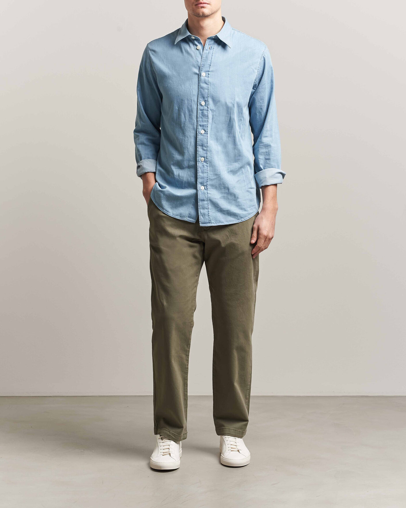 Herre | Bukser | NN07 | Aden Regular Fit Chinos Capers Green