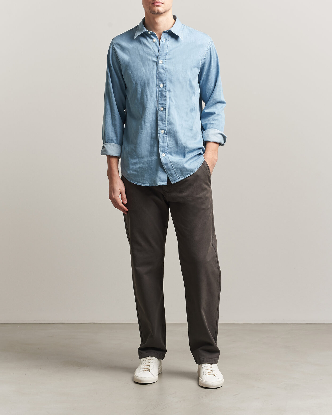 Herre | Bukser | NN07 | Aden Regular Fit Chinos Dark Army