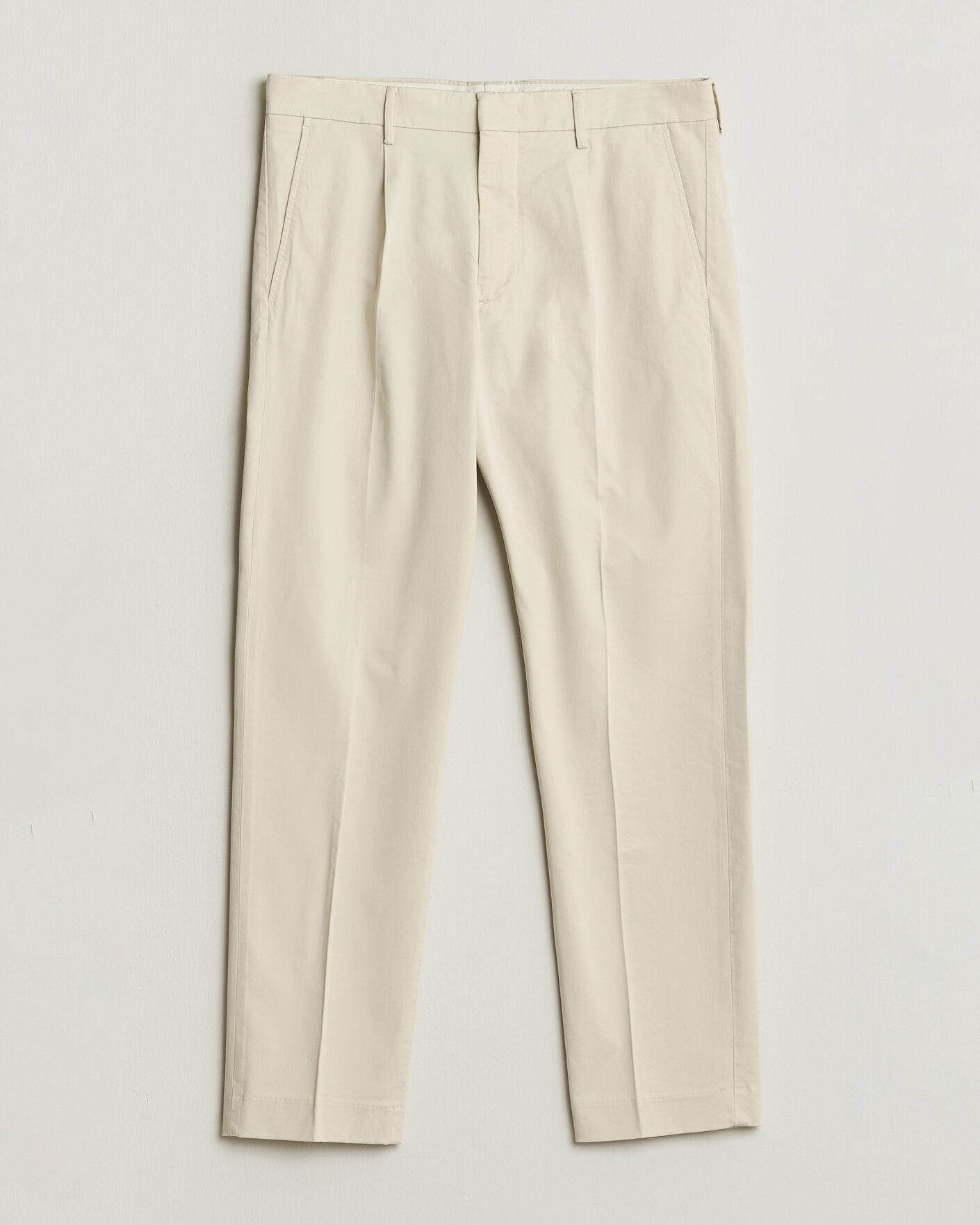 Herre | Bukser | NN07 | Bill Pleated Trousers Ivory