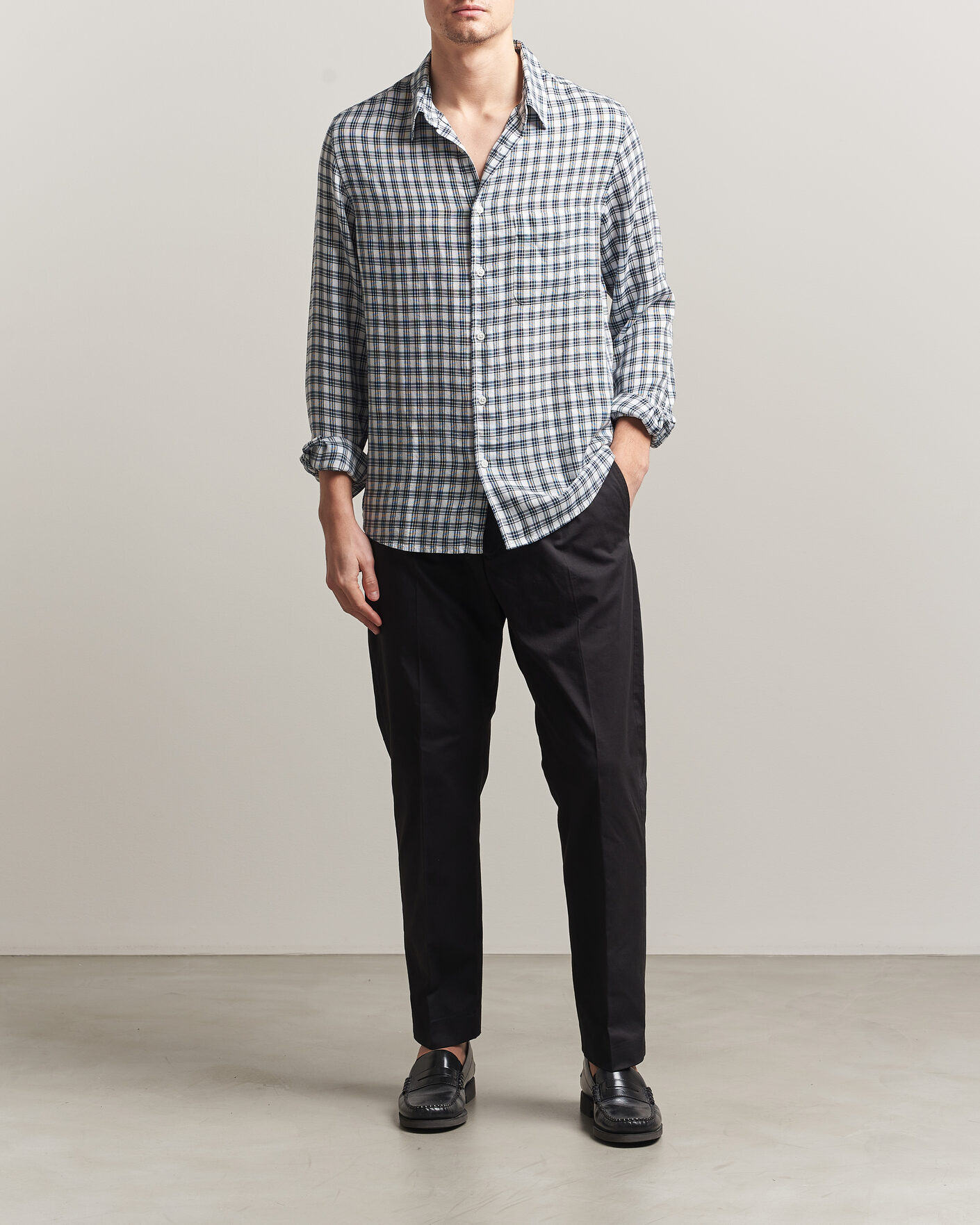 Herre | Bukser | NN07 | Bill Pleated Trousers Black