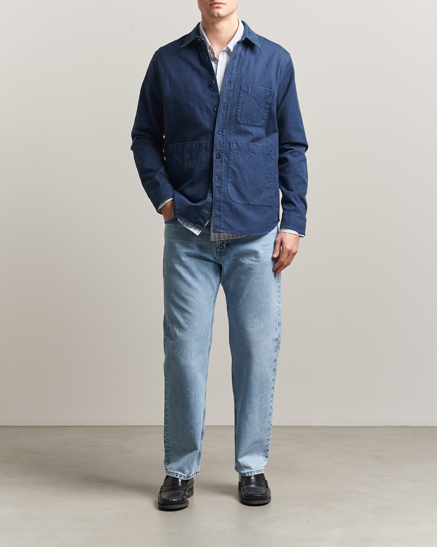 Herre | Skjorter | NN07 | Sonny Regular Fit Jeans Light Indigo