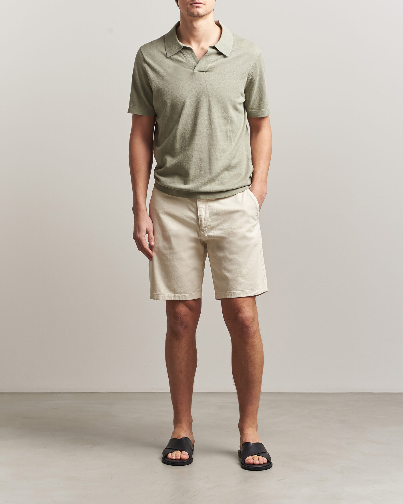 Herre | Shorts | NN07 | Aden Regular Fit Chino Shorts Ivory