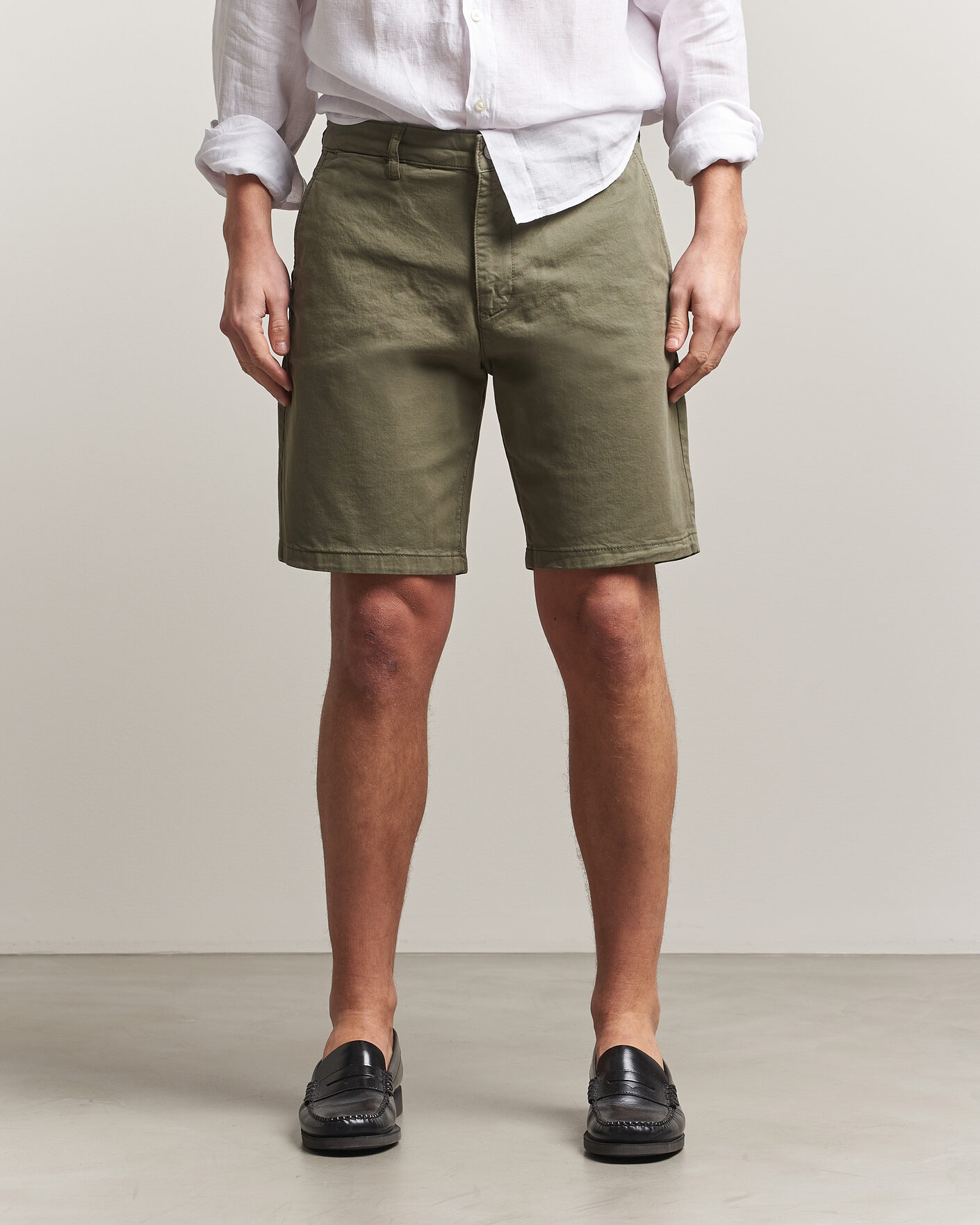 Herre | Shorts | NN07 | Aden Regular Fit Chino Shorts Capers Green