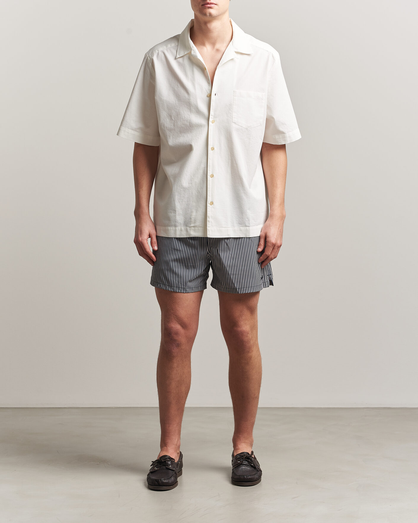 Herre | Badebukser | NN07 | Holiday Swimshorts Navy/White