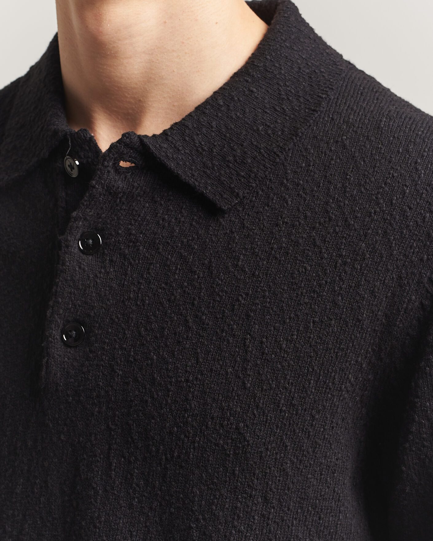 Herre | Polotrøjer | NN07 | Randy Knitted Polo Black
