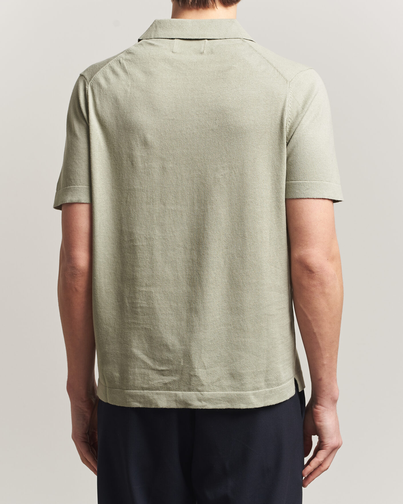 Herre | Polotrøjer | NN07 | Ryan Cotton/Linen Polo Sage Green