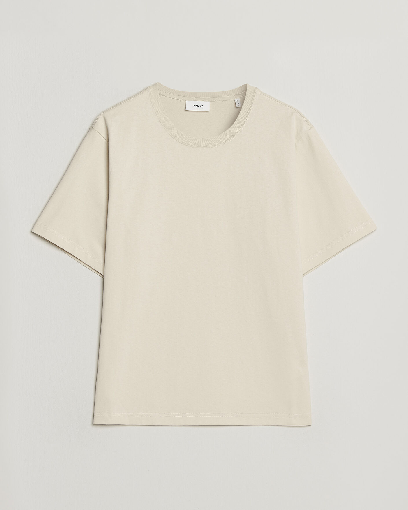 Herre | T-Shirts | NN07 | Jett Washed Printed Crew Neck T-Shirt Ivory