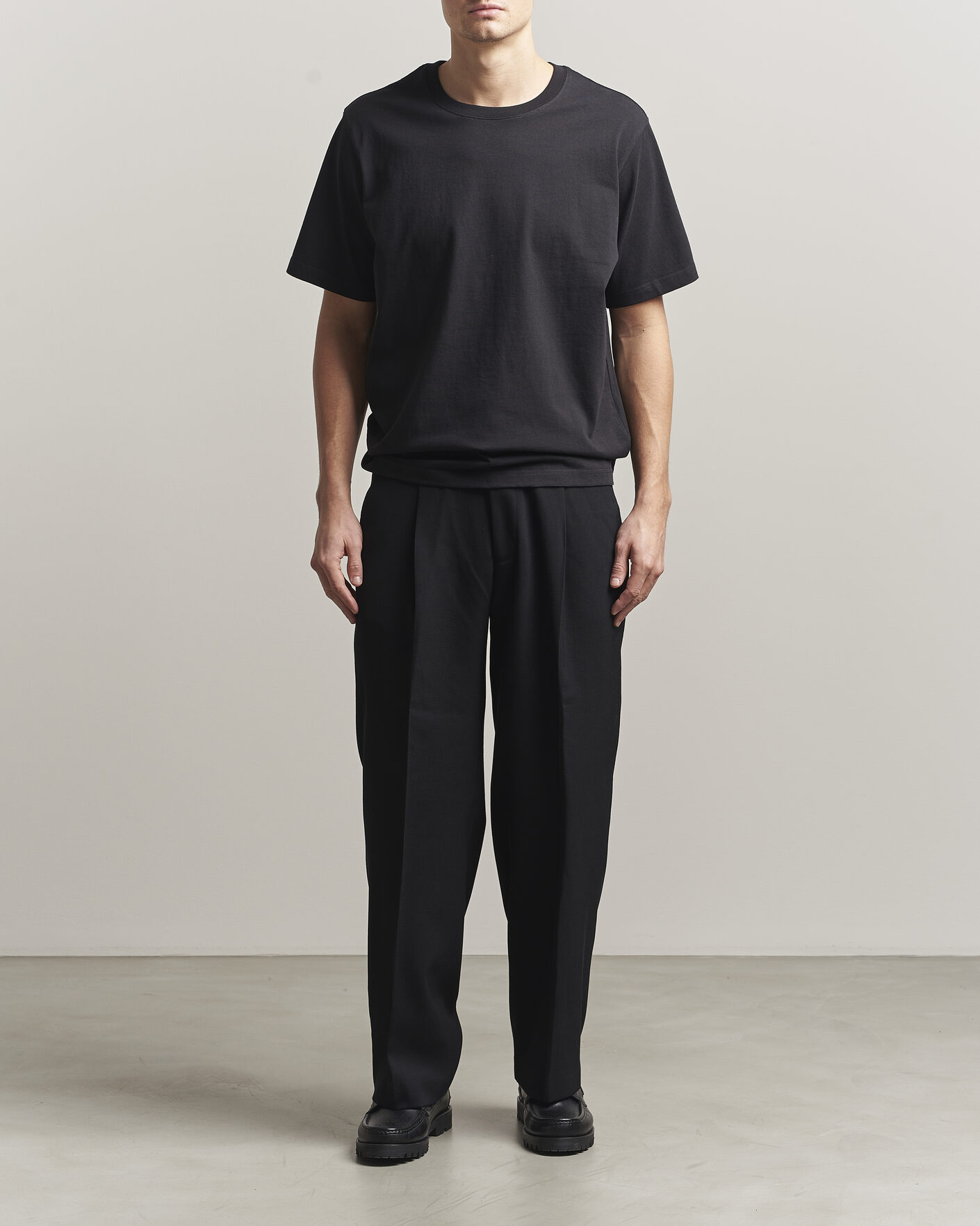 Herre | T-Shirts | NN07 | Jett Washed Printed Crew Neck T-Shirt Black